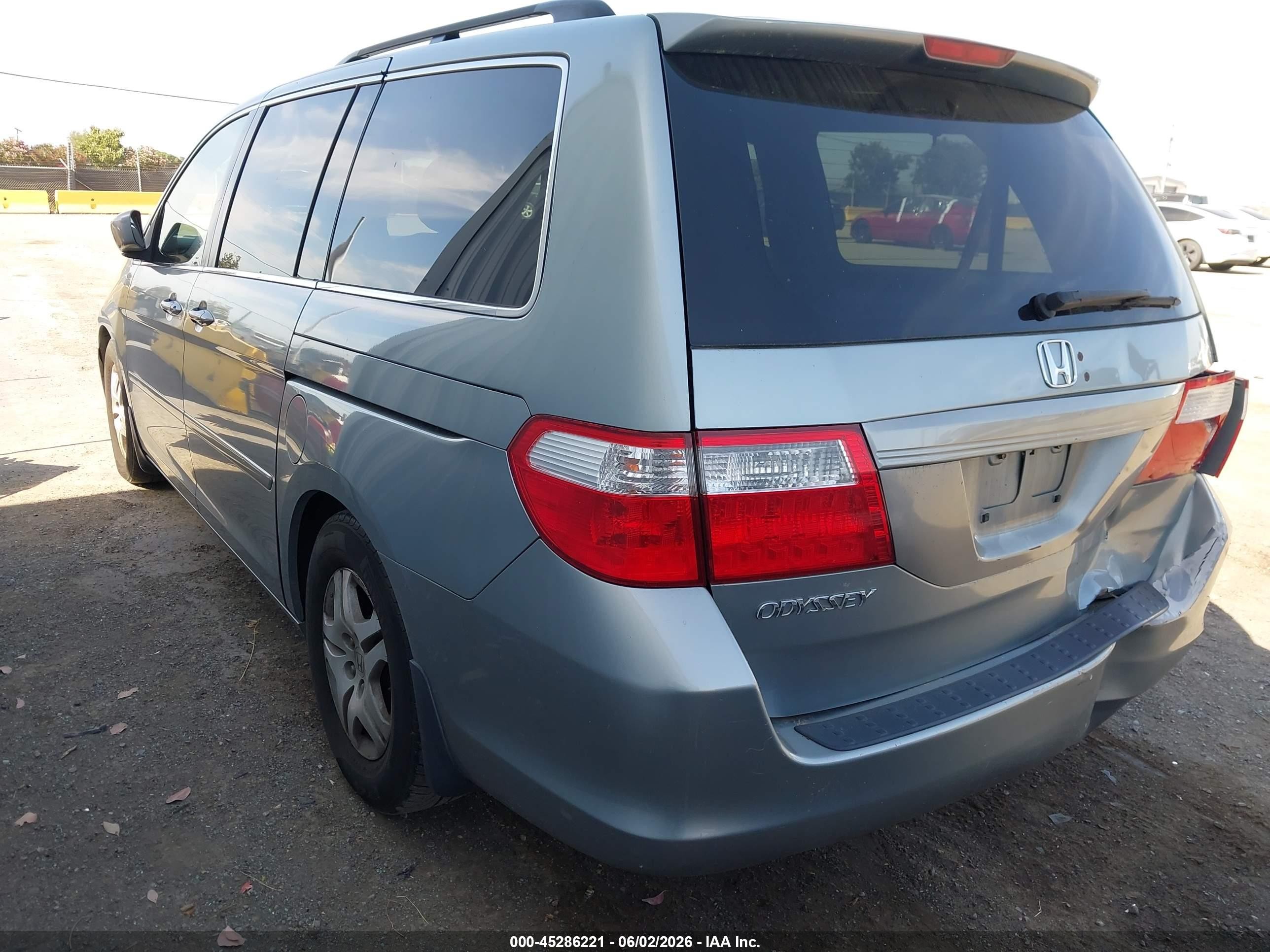 2007 Honda Odyssey Ex Light Blue vin: 5FNRL38477B059761