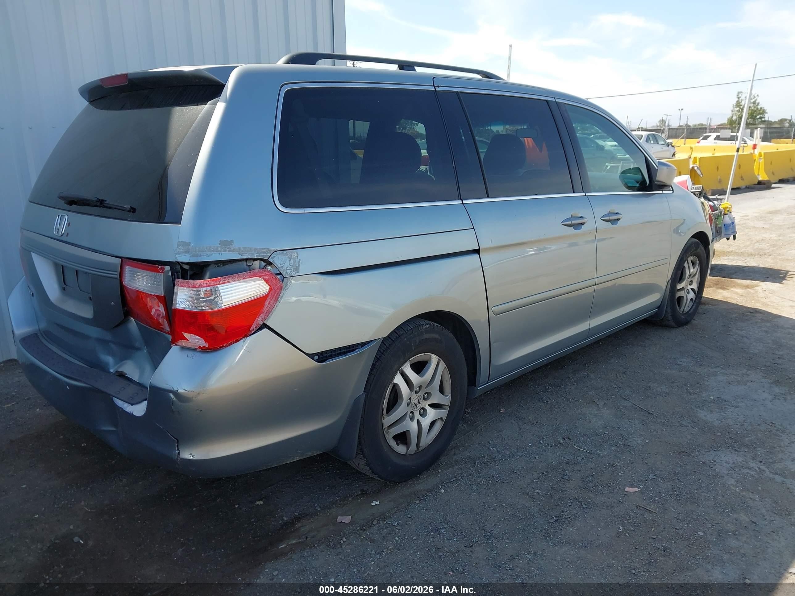 2007 Honda Odyssey Ex Light Blue vin: 5FNRL38477B059761