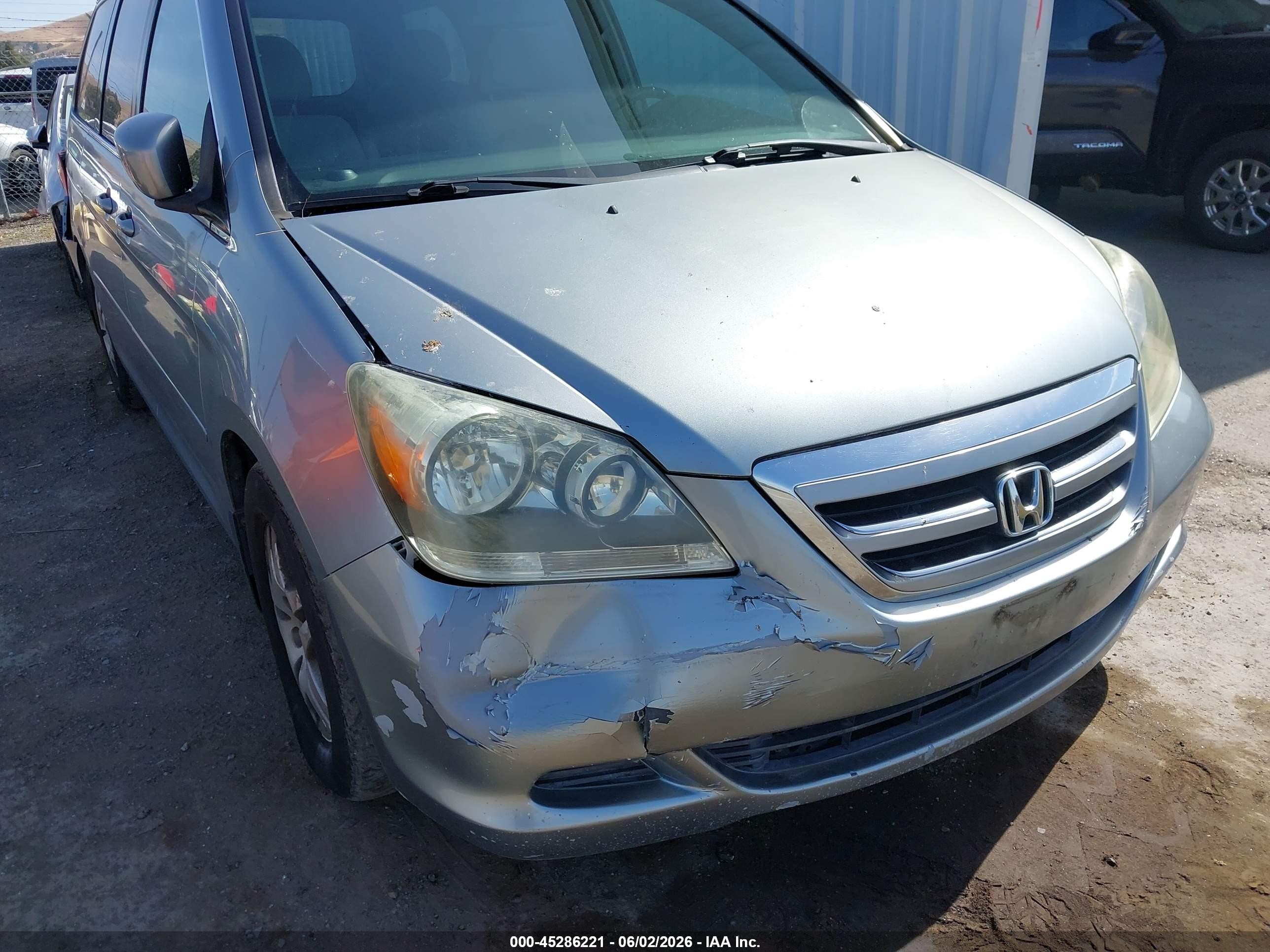 2007 Honda Odyssey Ex Light Blue vin: 5FNRL38477B059761