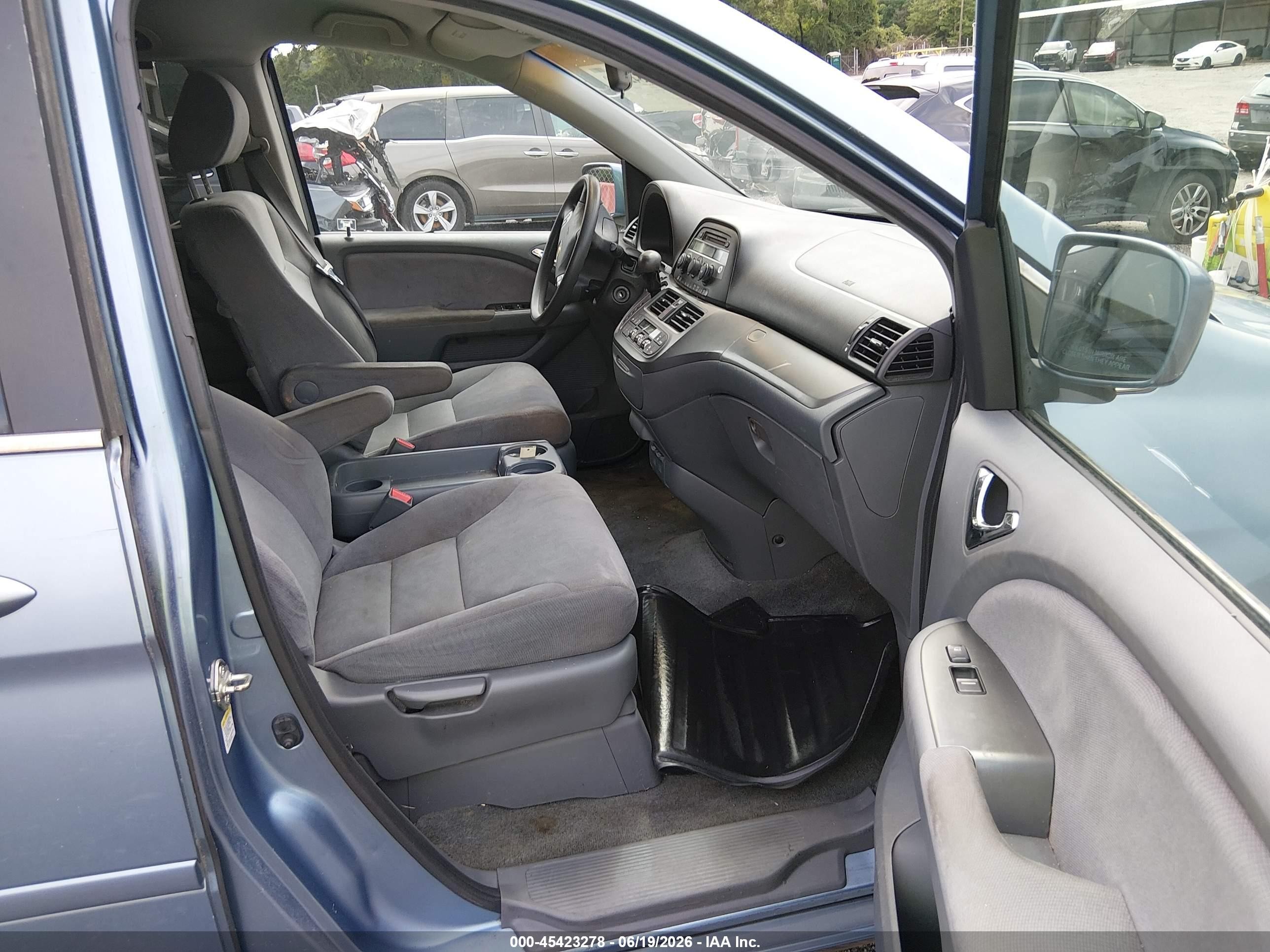 2007 Honda Odyssey Ex Blue vin: 5FNRL38477B082909