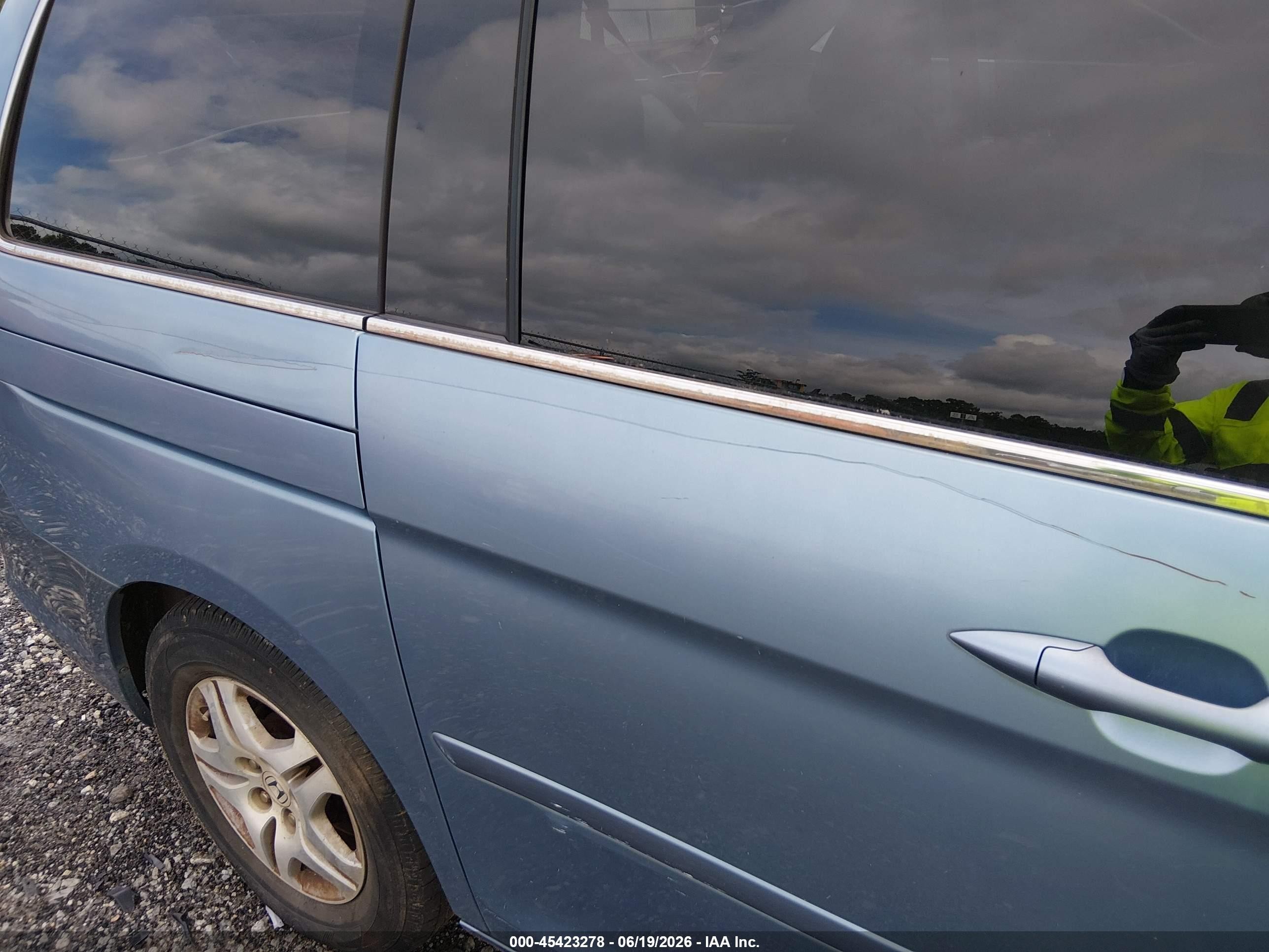 2007 Honda Odyssey Ex Blue vin: 5FNRL38477B082909