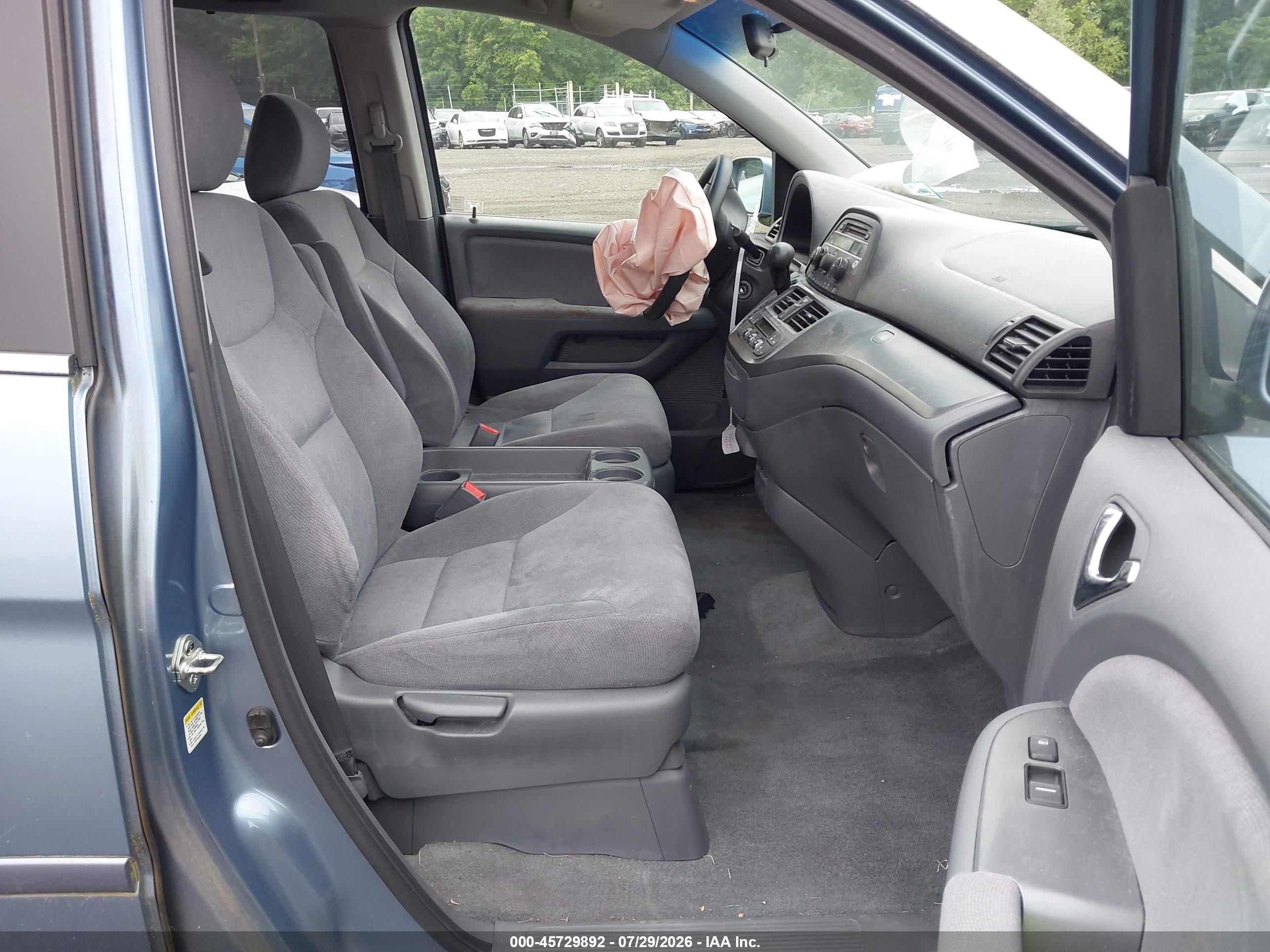 2007 Honda Odyssey Ex Light Blue vin: 5FNRL38477B104939