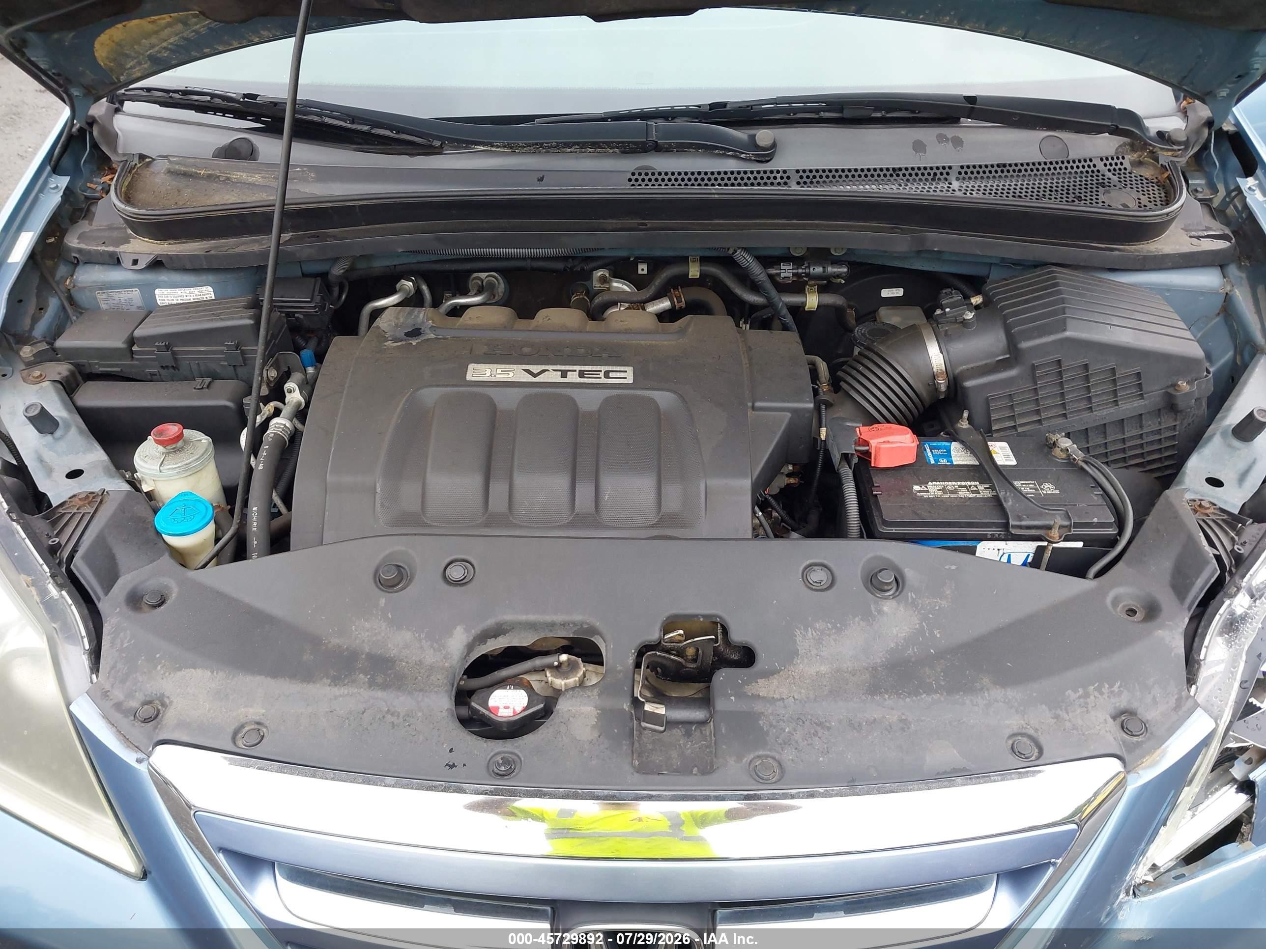 2007 Honda Odyssey Ex Light Blue vin: 5FNRL38477B104939