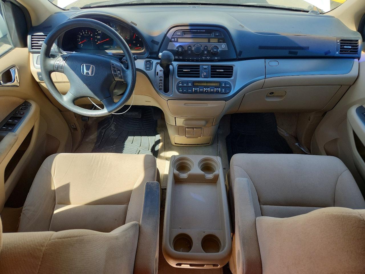 2007 Honda Odyssey Ex White vin: 5FNRL38477B139299