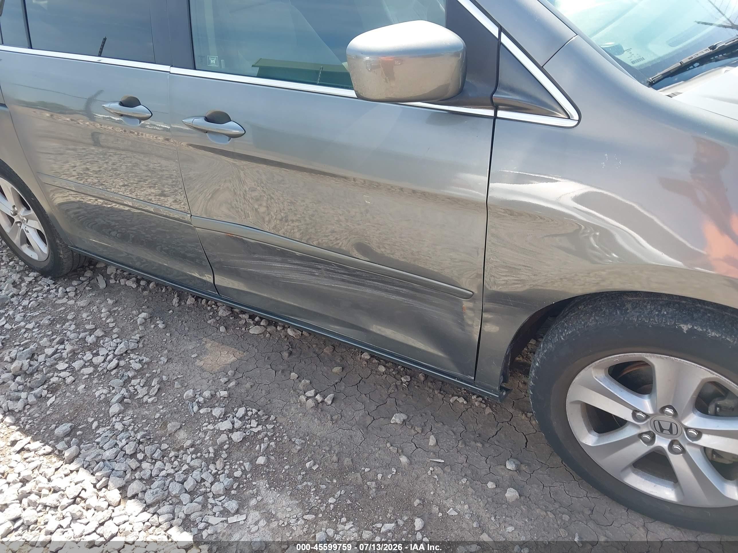 2007 Honda Odyssey Ex Gray vin: 5FNRL38477B409471