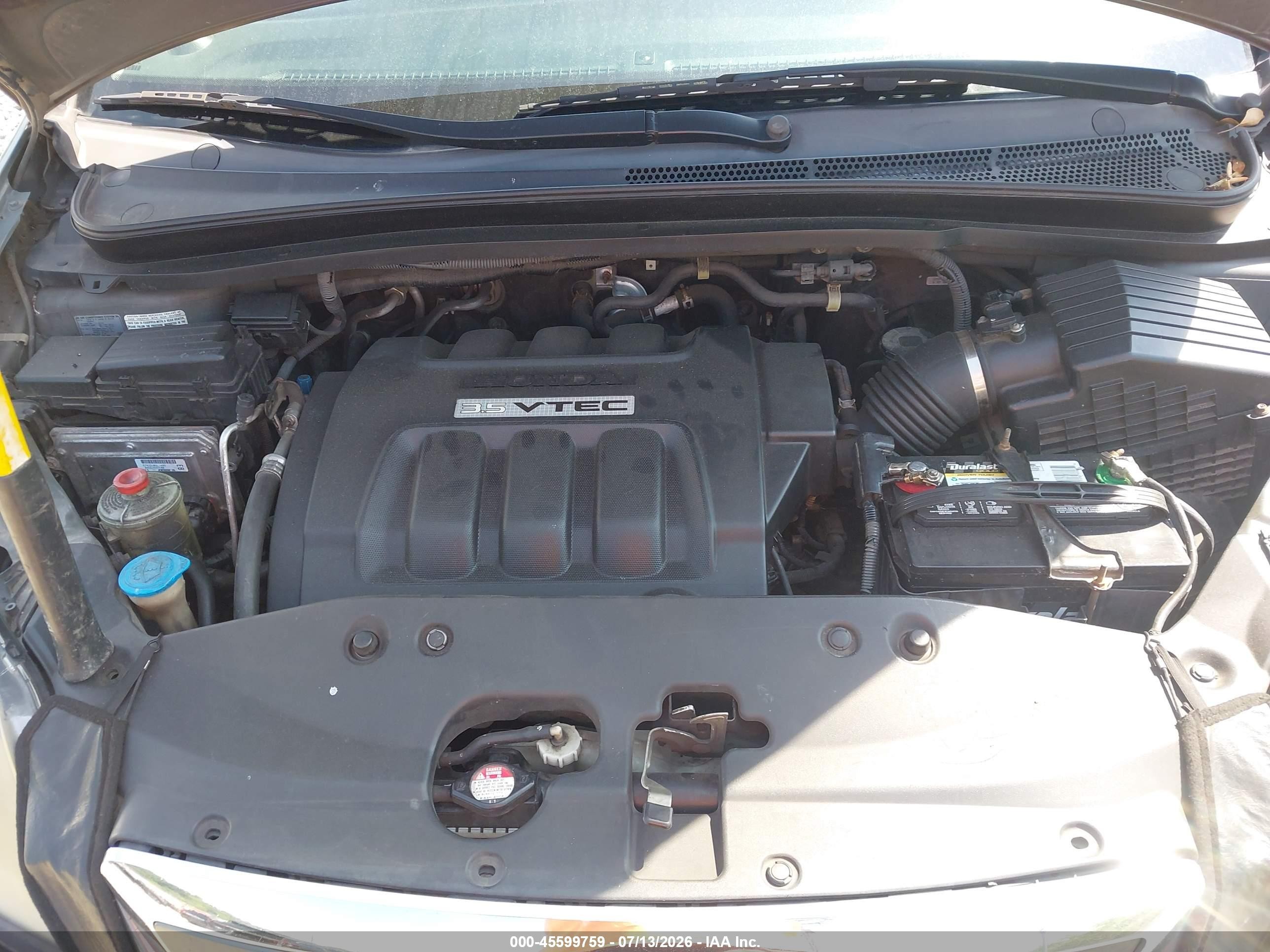 2007 Honda Odyssey Ex Gray vin: 5FNRL38477B409471