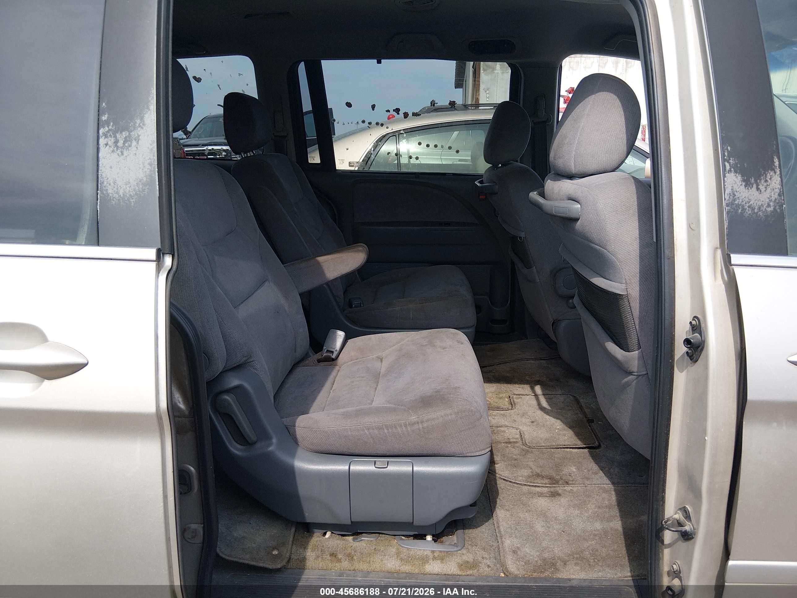 2007 Honda Odyssey Ex Silver vin: 5FNRL38477B410619