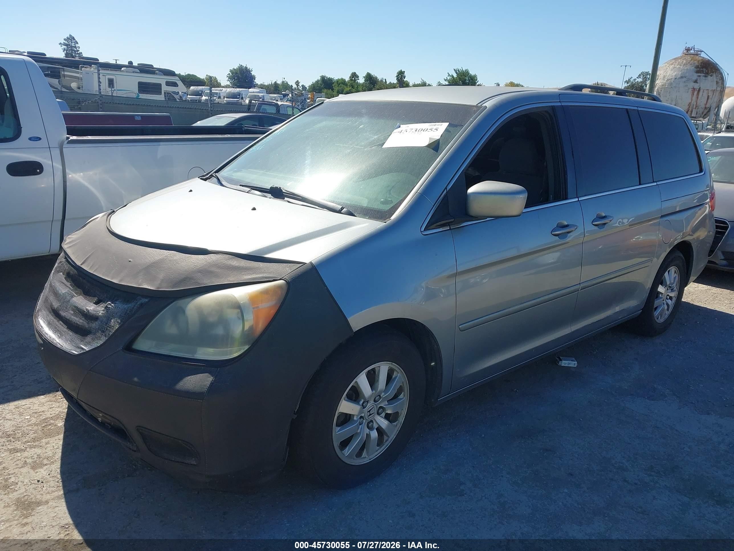 2008 Honda Odyssey Ex Light Blue vin: 5FNRL38478B058563