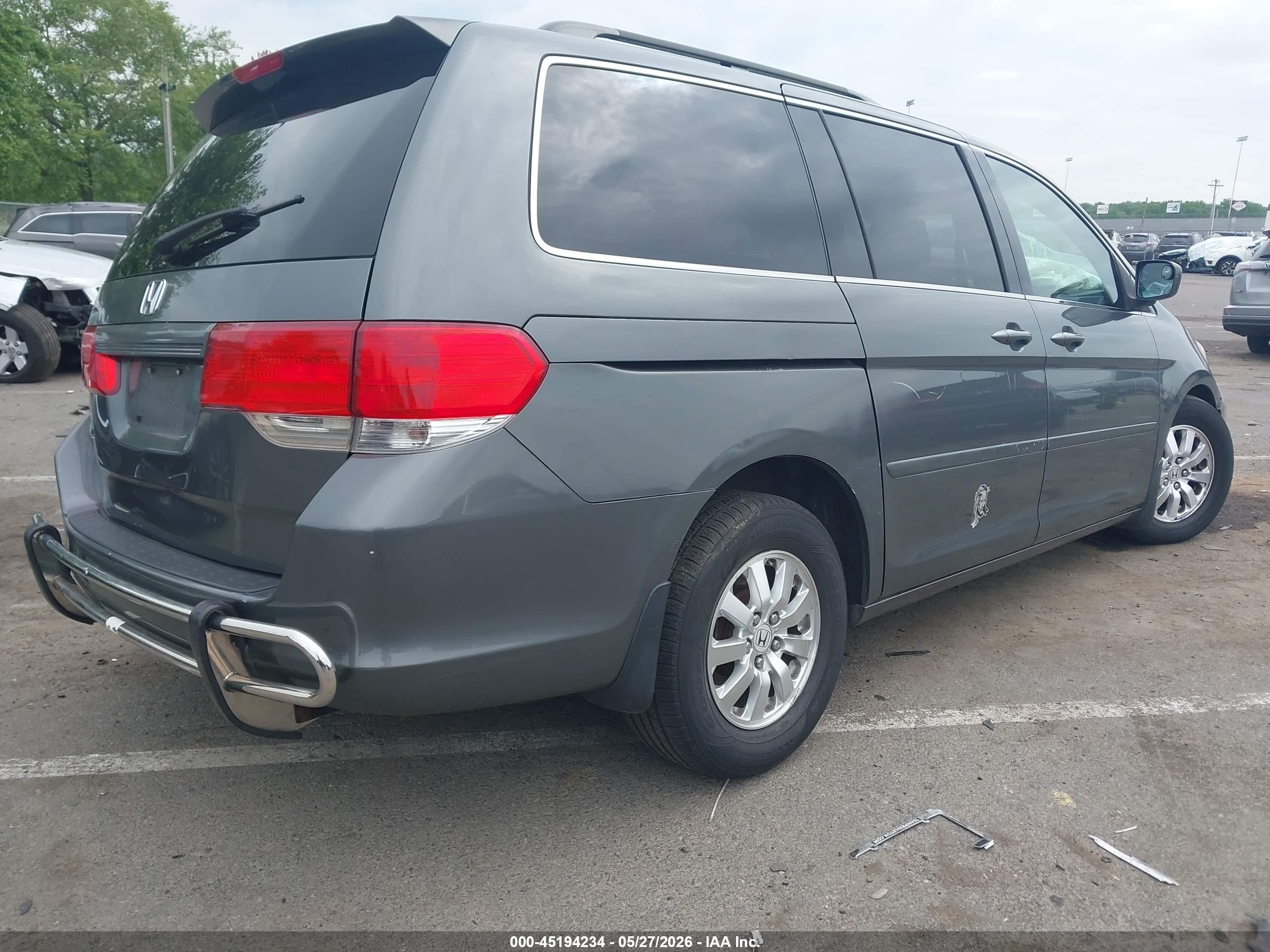 2008 Honda Odyssey Ex Gray vin: 5FNRL38478B079509