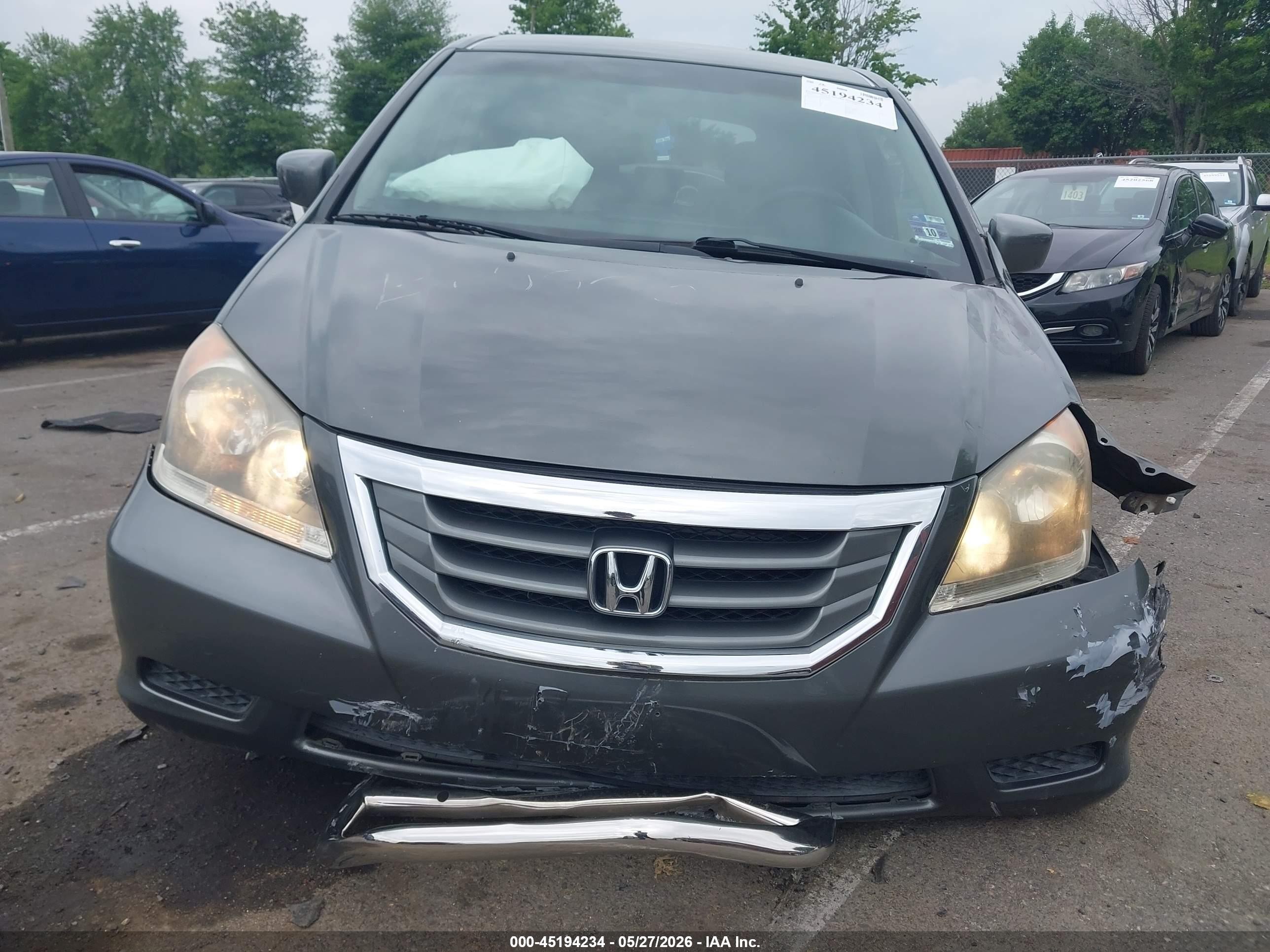 2008 Honda Odyssey Ex Gray vin: 5FNRL38478B079509