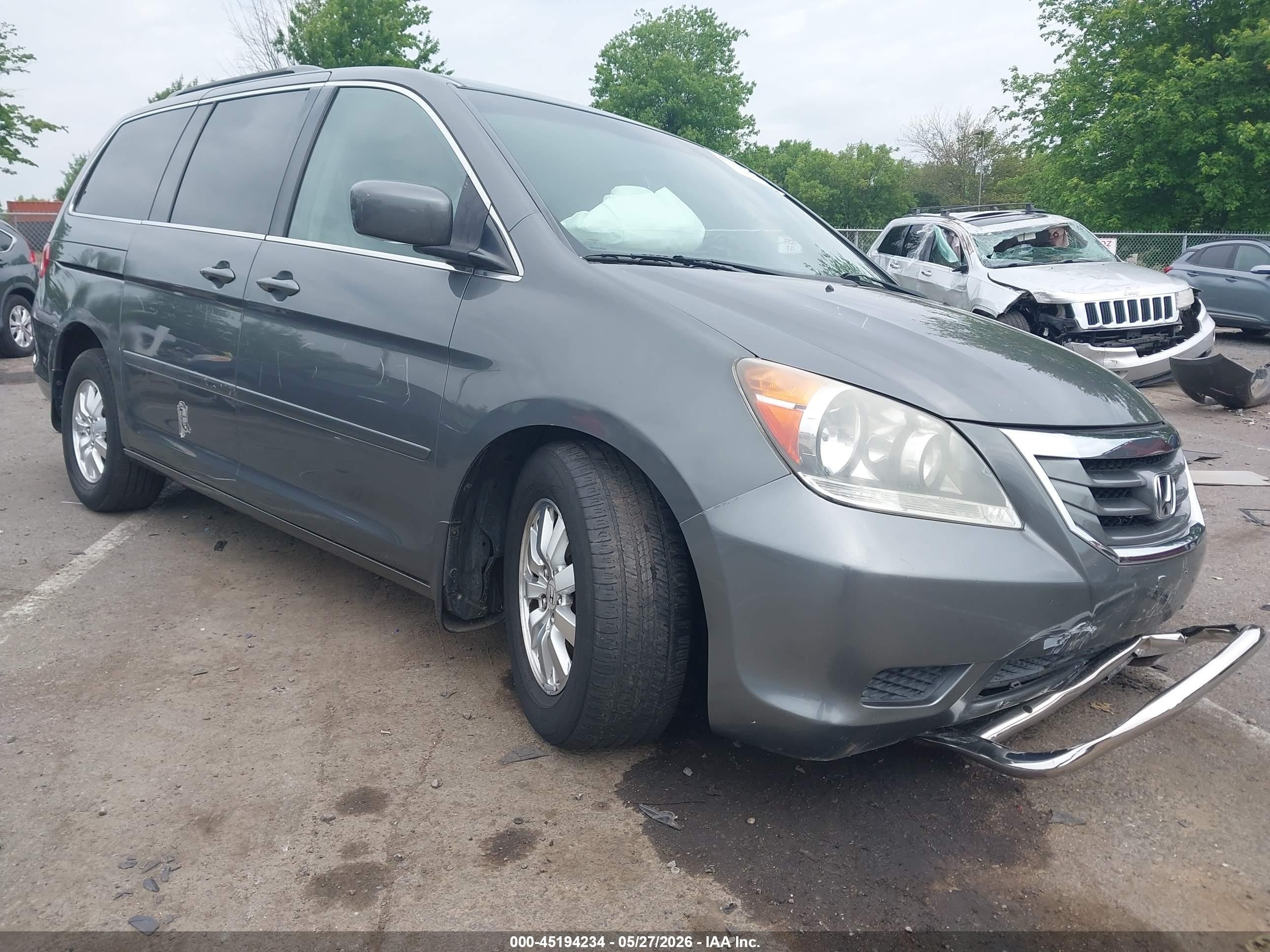 2008 Honda Odyssey Ex Gray vin: 5FNRL38478B079509