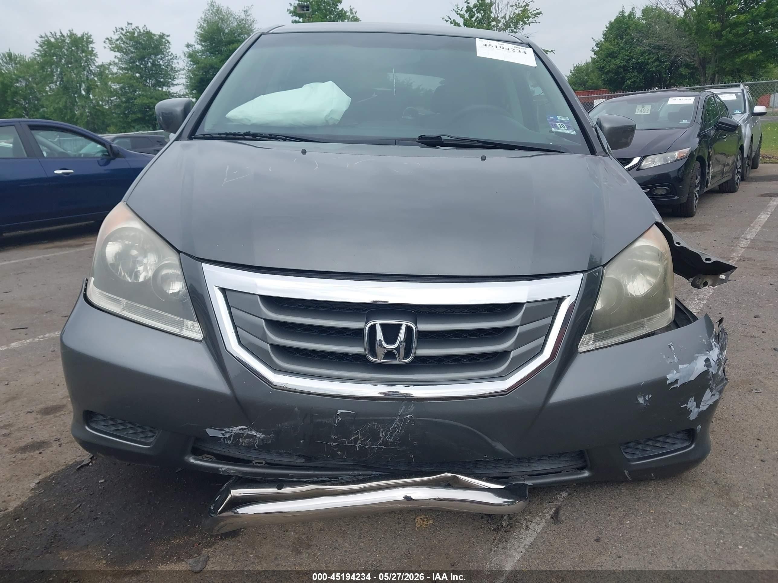 2008 Honda Odyssey Ex Gray vin: 5FNRL38478B079509