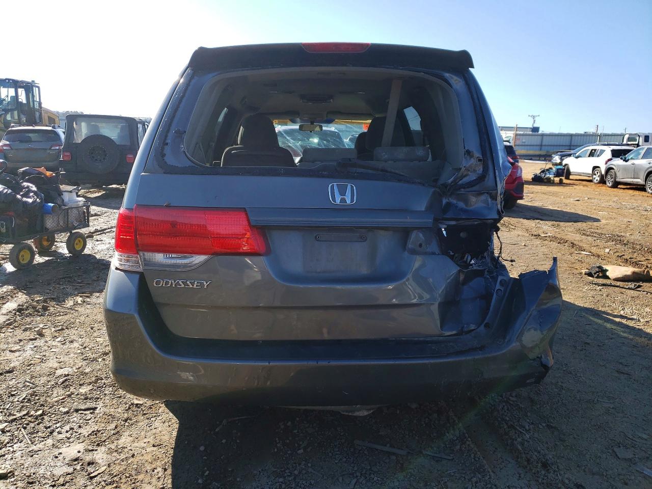 2008 Honda Odyssey Ex Gray vin: 5FNRL38478B406670