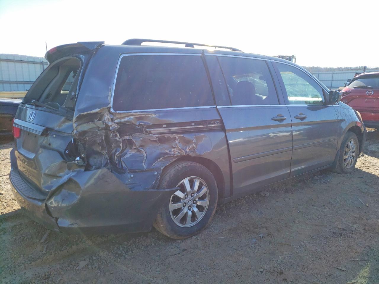 2008 Honda Odyssey Ex Gray vin: 5FNRL38478B406670
