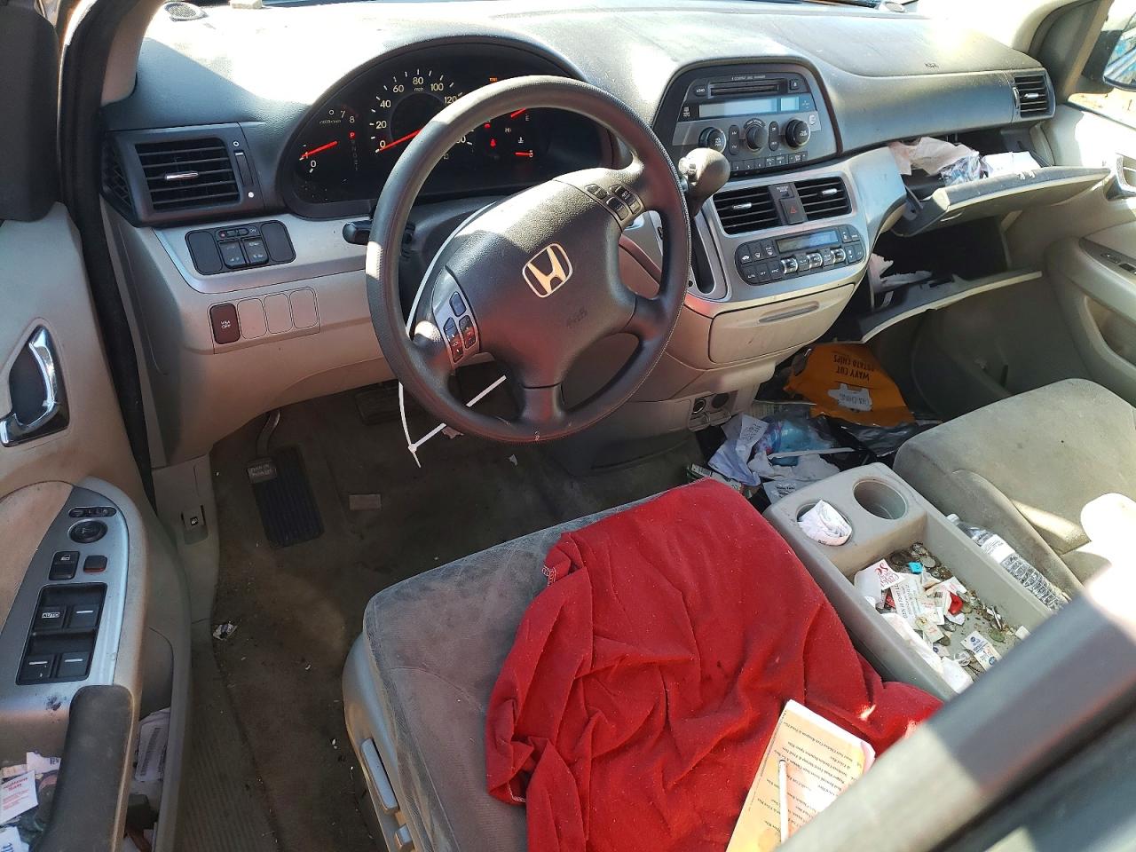 2008 Honda Odyssey Ex Gray vin: 5FNRL38478B406670