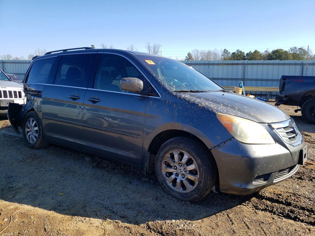 2008 Honda Odyssey Ex Gray vin: 5FNRL38478B406670