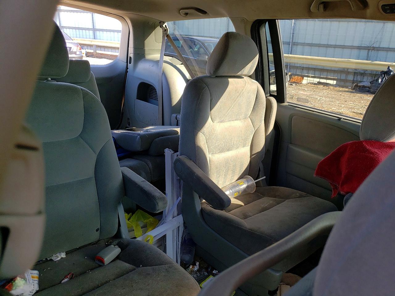 2008 Honda Odyssey Ex Gray vin: 5FNRL38478B406670