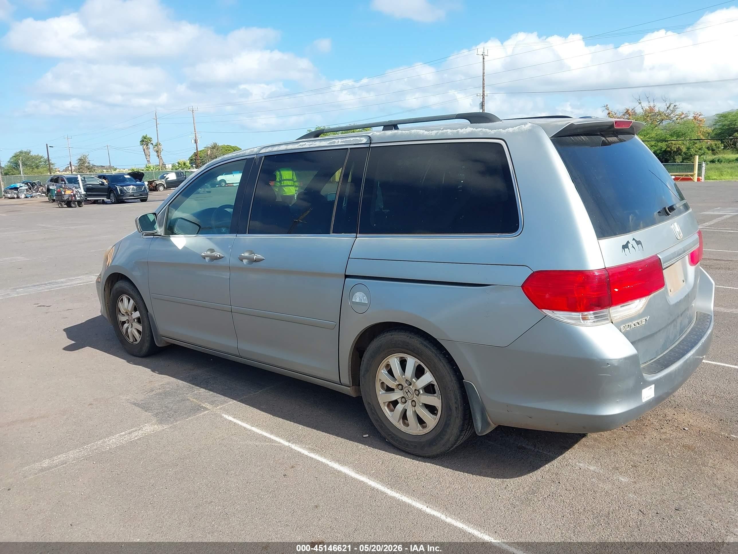 2009 Honda Odyssey Ex Light Blue vin: 5FNRL38479B041800