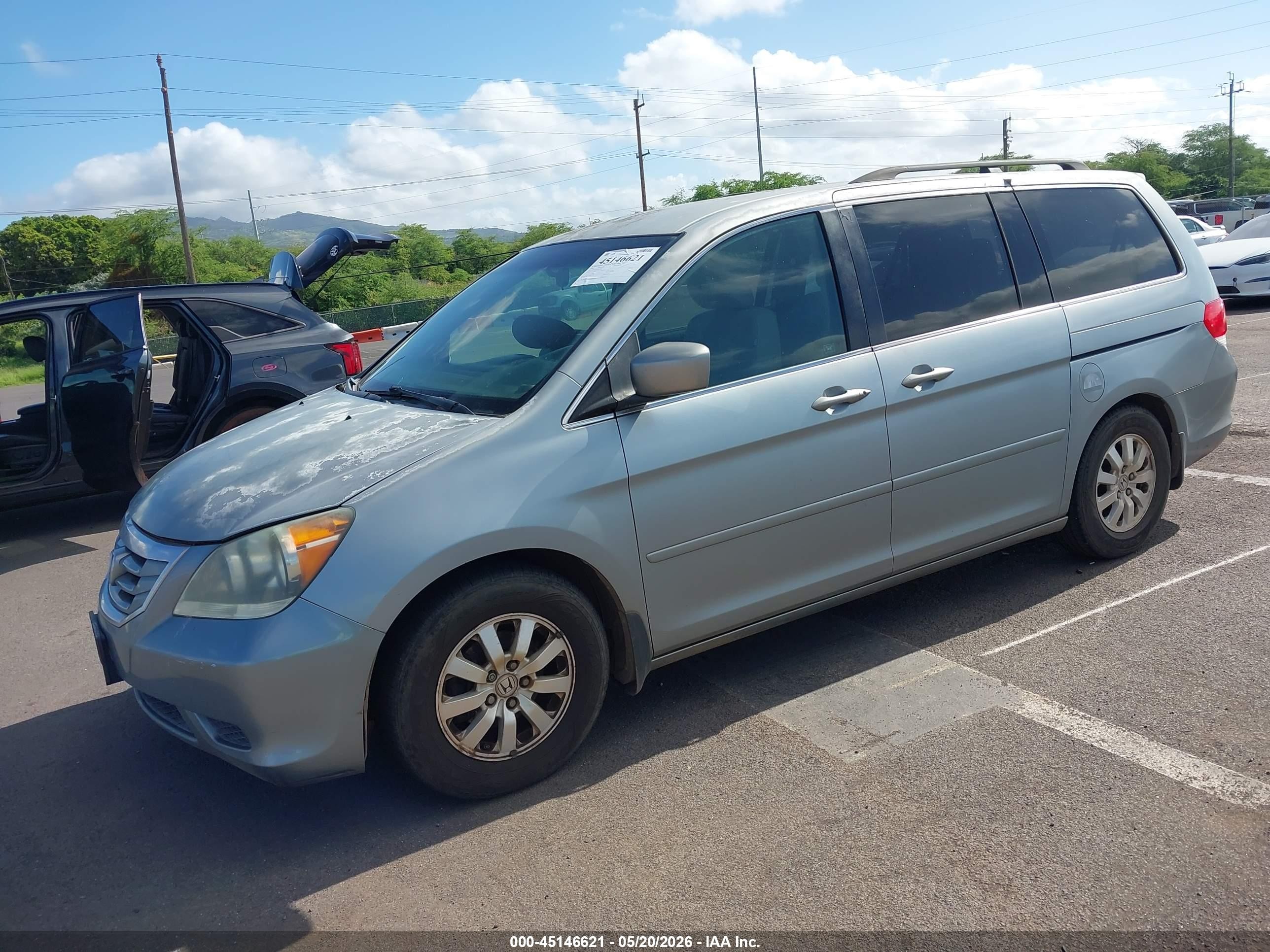2009 Honda Odyssey Ex Light Blue vin: 5FNRL38479B041800
