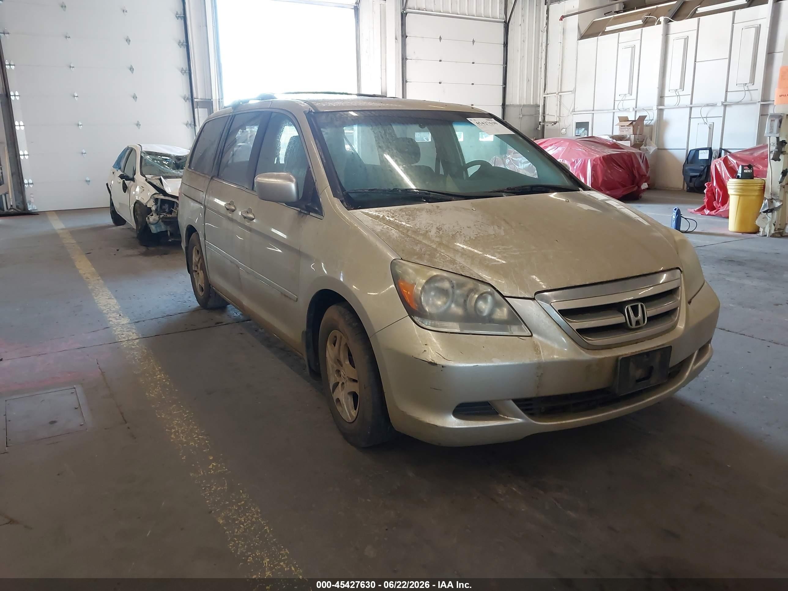 2005 Honda Odyssey Ex Серебряный vin: 5FNRL38485B016575