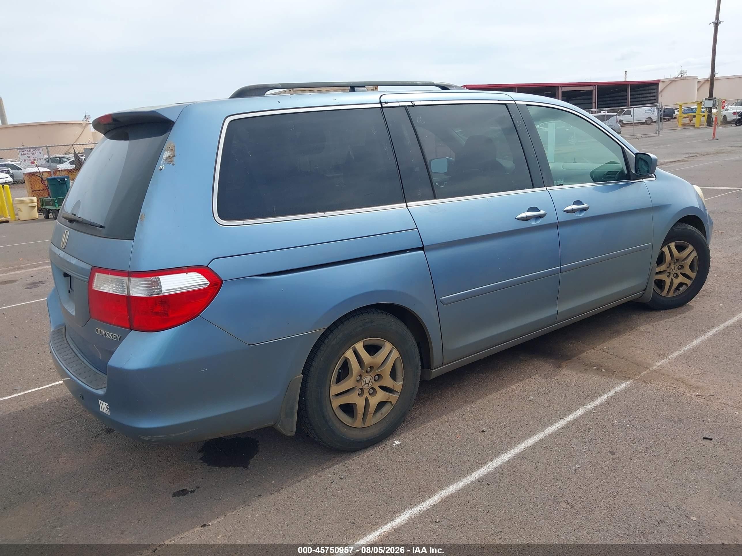 2005 Honda Odyssey Ex Blue vin: 5FNRL38485B072810