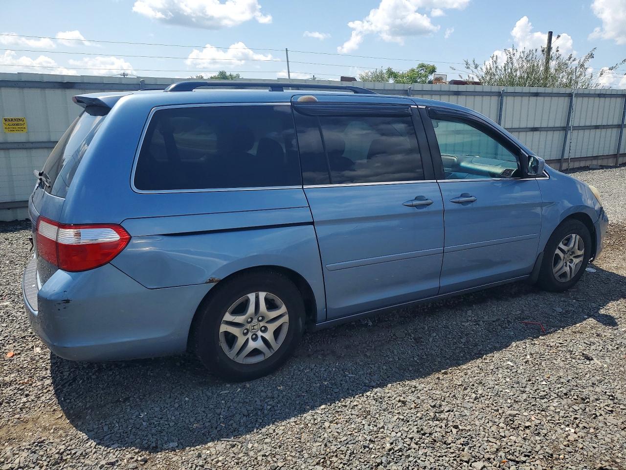 2005 Honda Odyssey Ex Blue vin: 5FNRL38485B122069