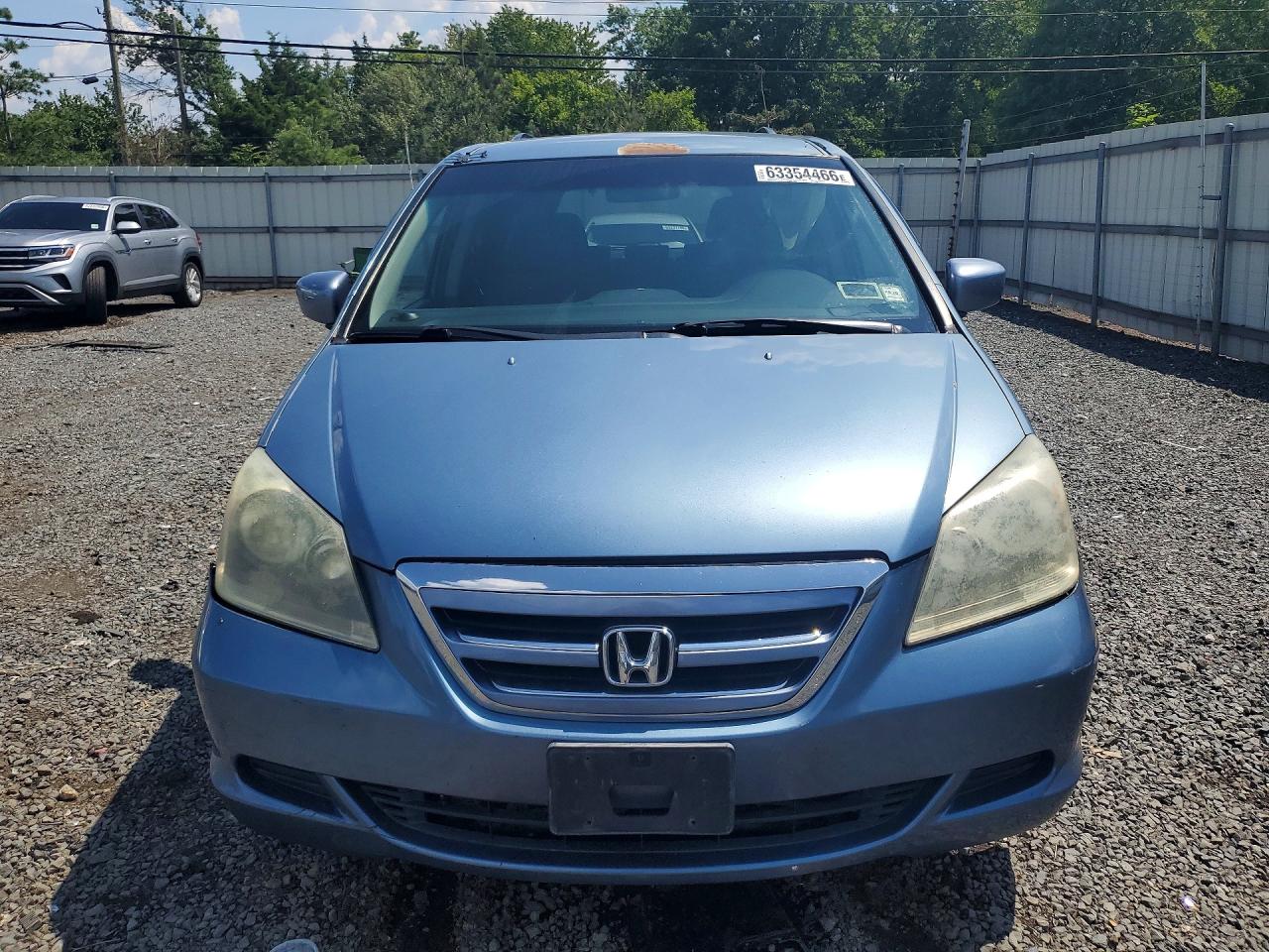2005 Honda Odyssey Ex Blue vin: 5FNRL38485B122069
