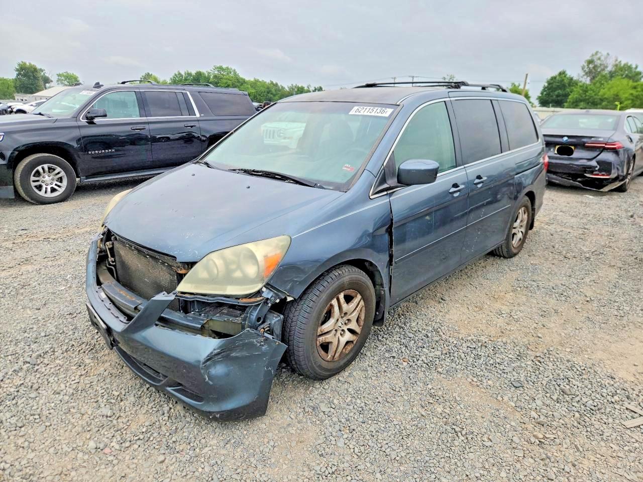 2005 Honda Odyssey Ex Teal vin: 5FNRL38485B421626