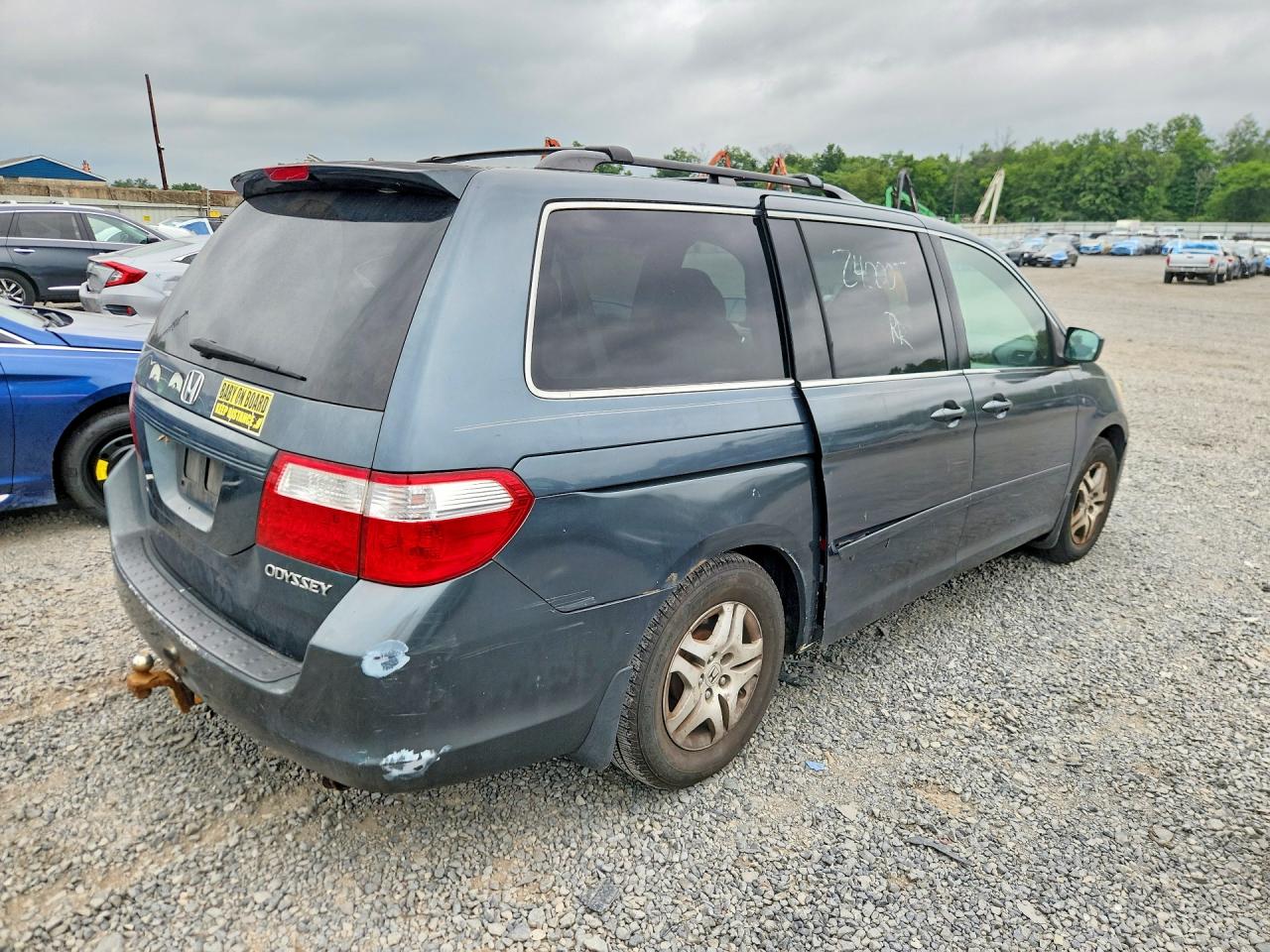 2005 Honda Odyssey Ex Teal vin: 5FNRL38485B421626