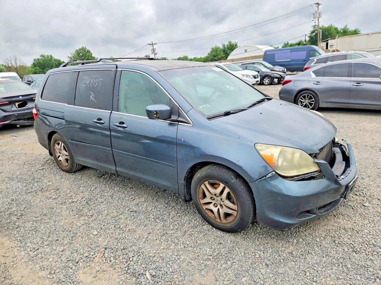 2005 Honda Odyssey Ex Teal vin: 5FNRL38485B421626