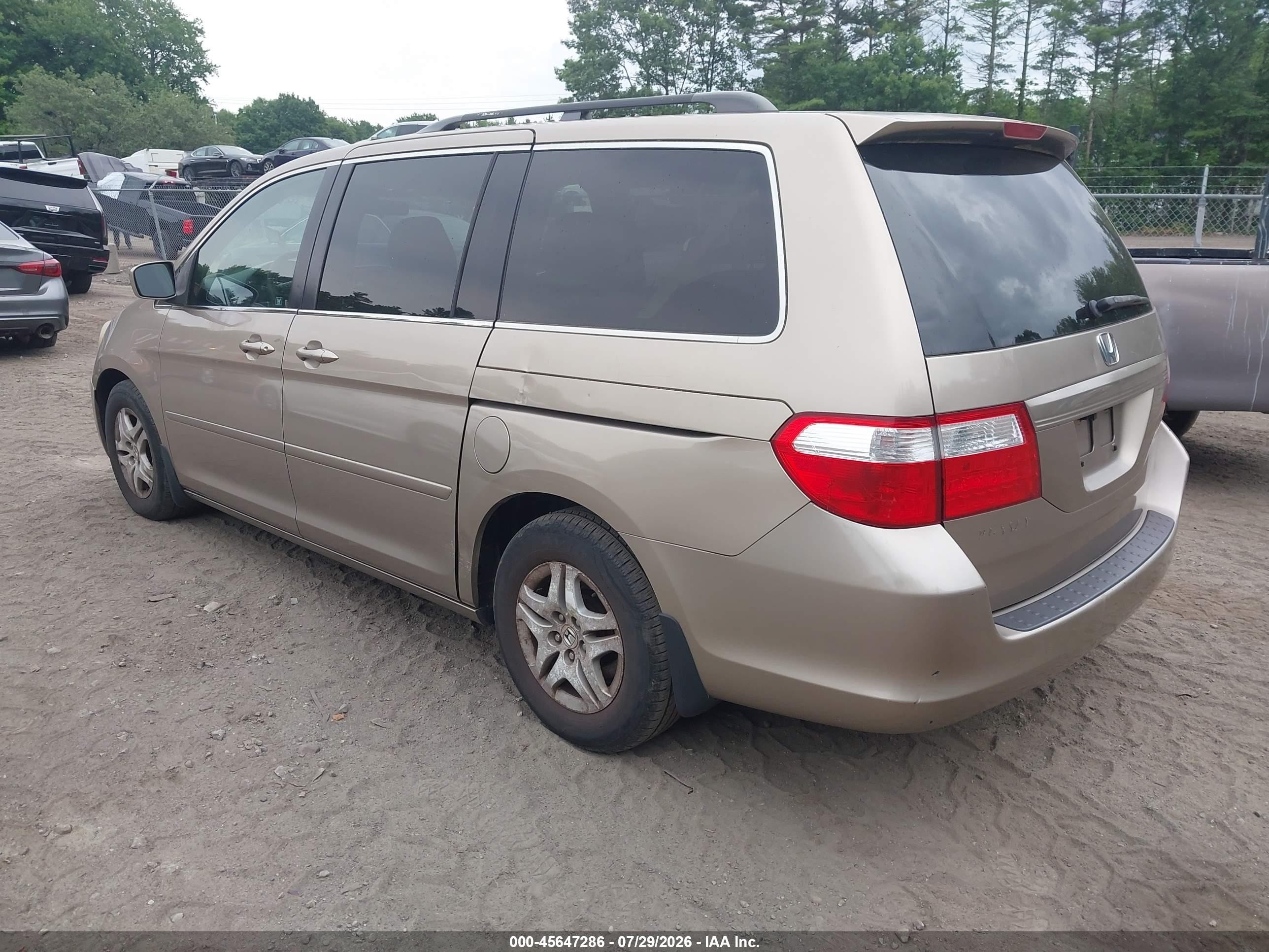 2006 Honda Odyssey Ex Gold vin: 5FNRL38486B068256