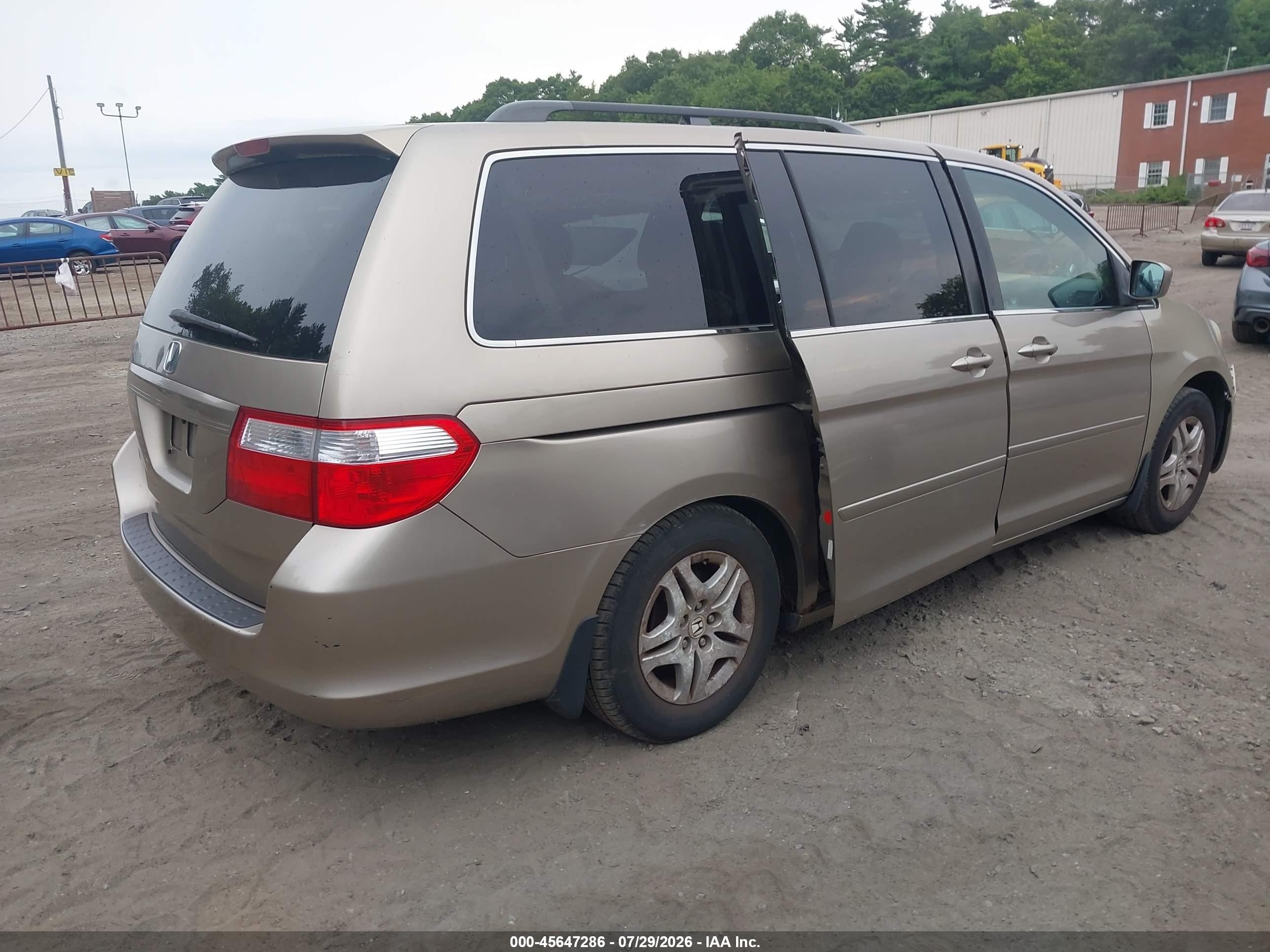 2006 Honda Odyssey Ex Gold vin: 5FNRL38486B068256