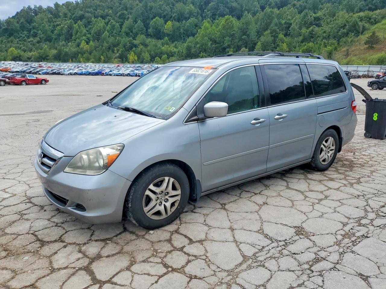 2006 Honda Odyssey Ex Silver vin: 5FNRL38486B094775