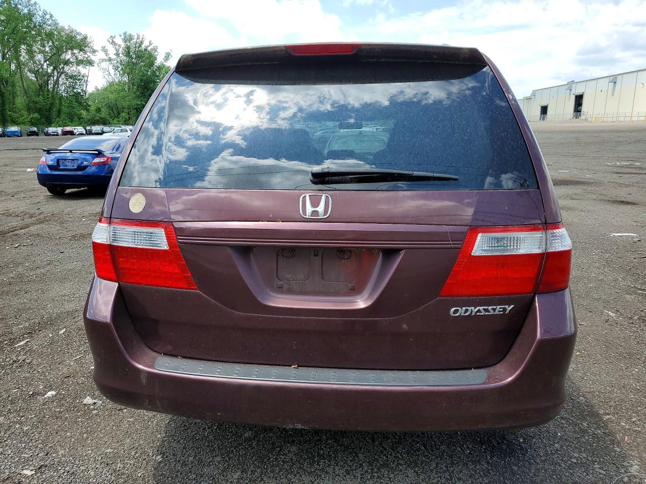 2007 Honda Odyssey Ex Burgundy vin: 5FNRL38487B015350