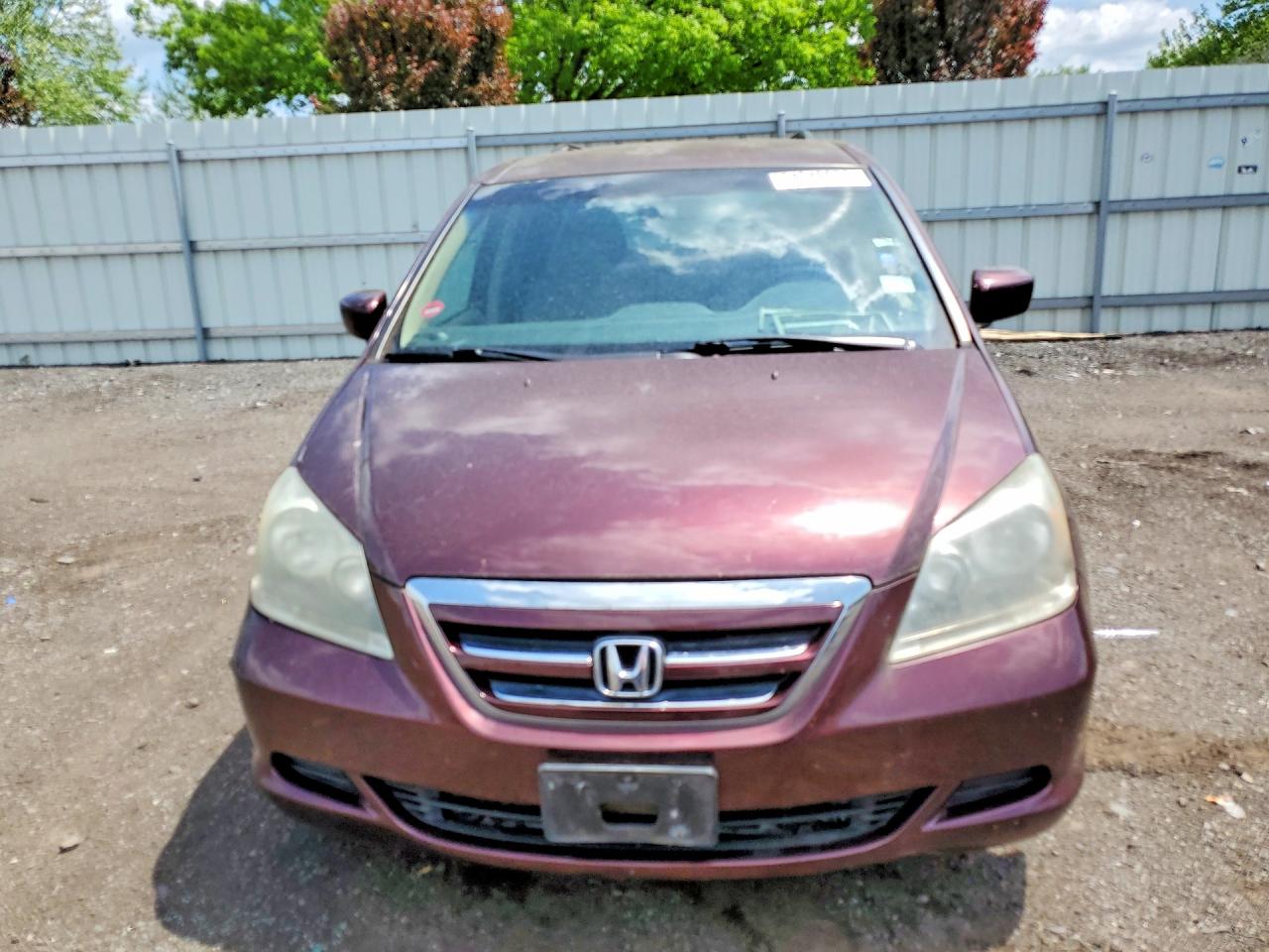 2007 Honda Odyssey Ex Burgundy vin: 5FNRL38487B015350