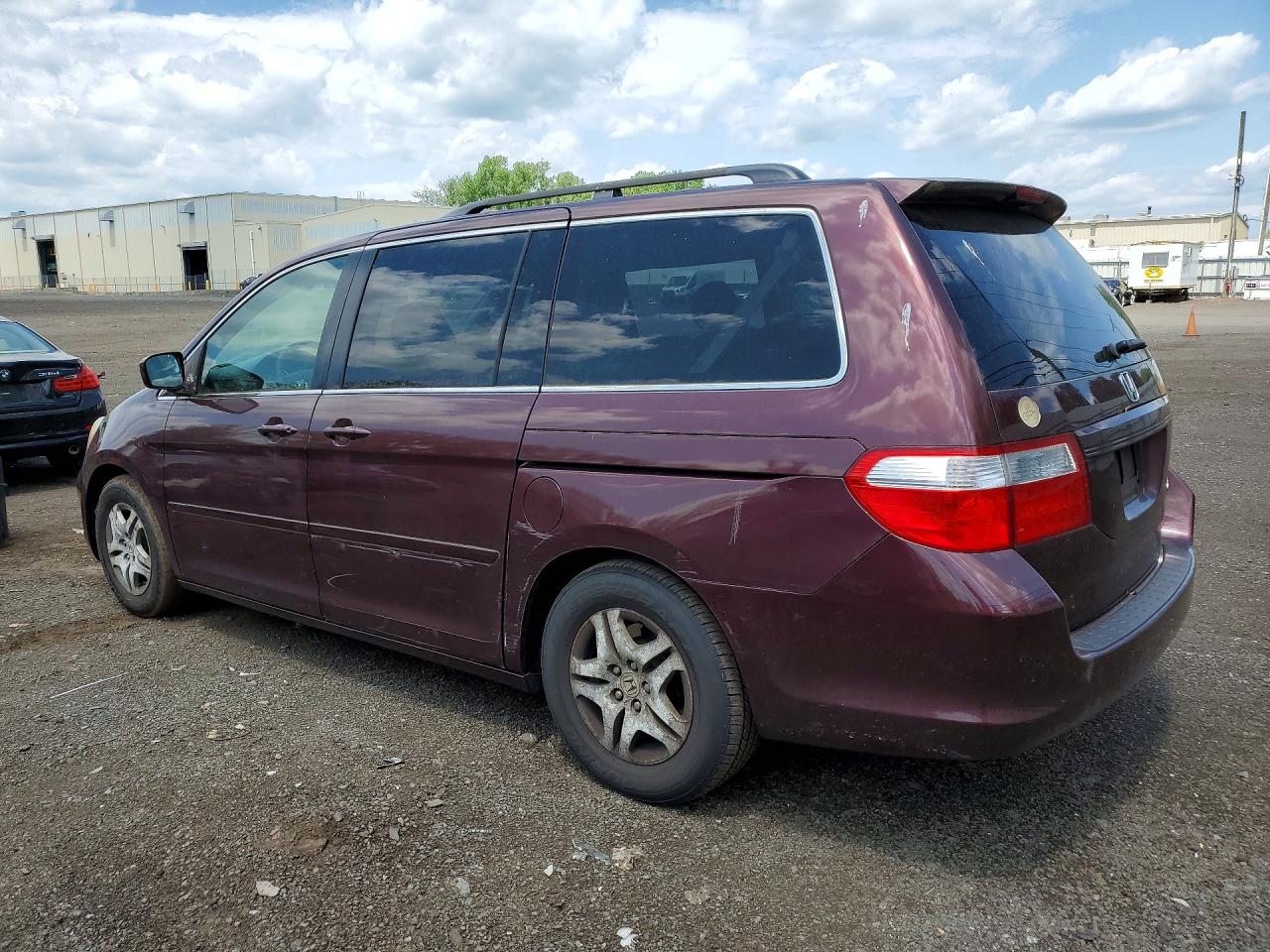 2007 Honda Odyssey Ex Burgundy vin: 5FNRL38487B015350