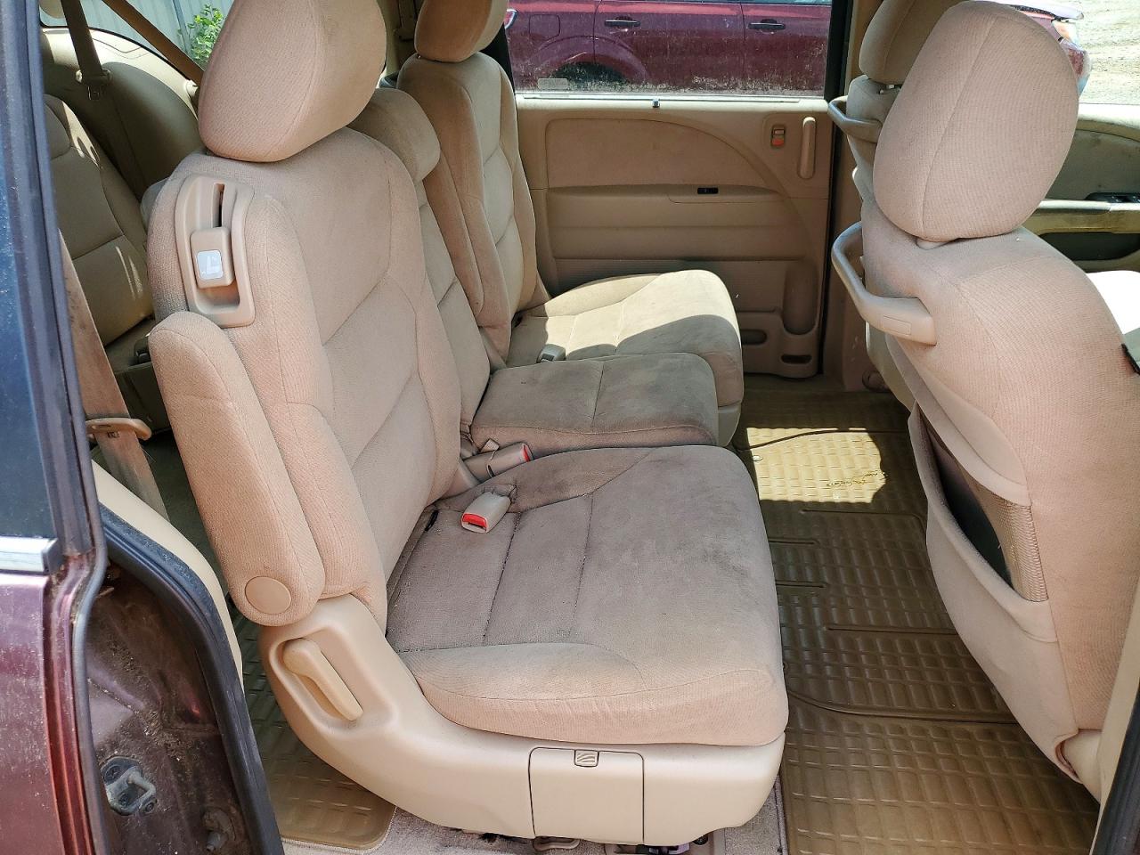 2007 Honda Odyssey Ex Burgundy vin: 5FNRL38487B015350