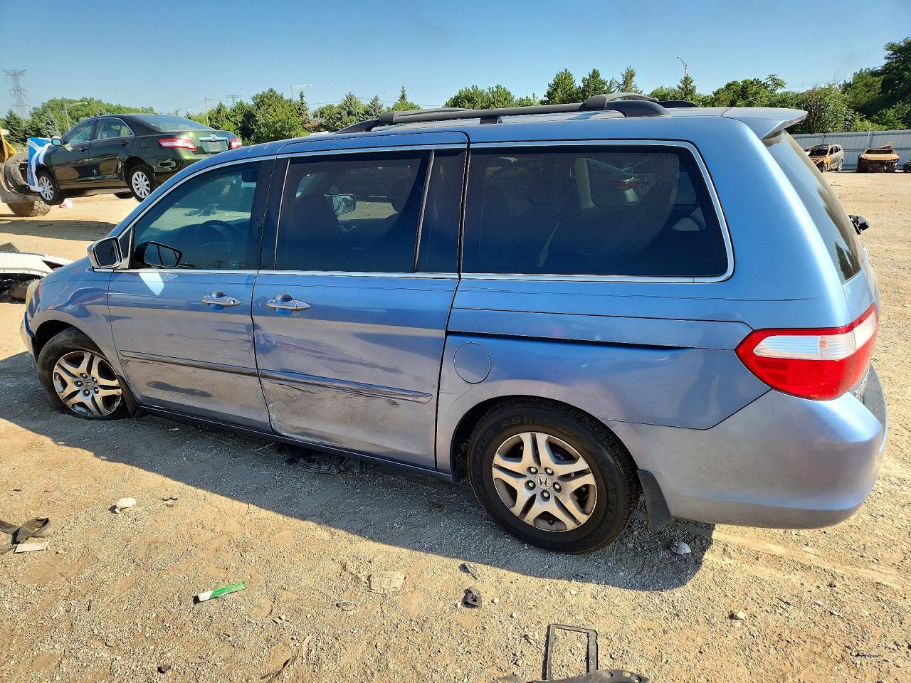 2007 Honda Odyssey Ex Blue vin: 5FNRL38487B031967