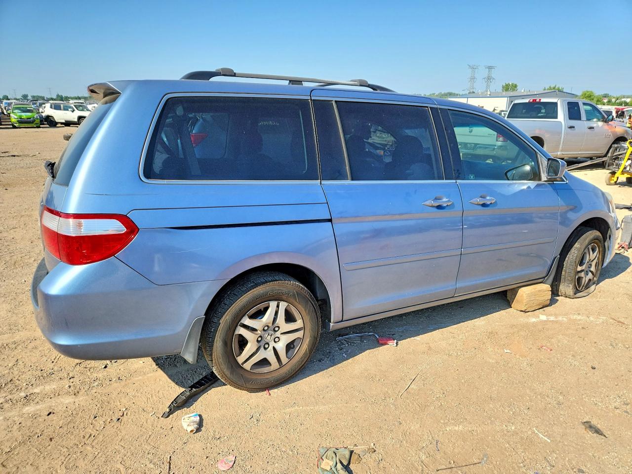 2007 Honda Odyssey Ex Blue vin: 5FNRL38487B031967