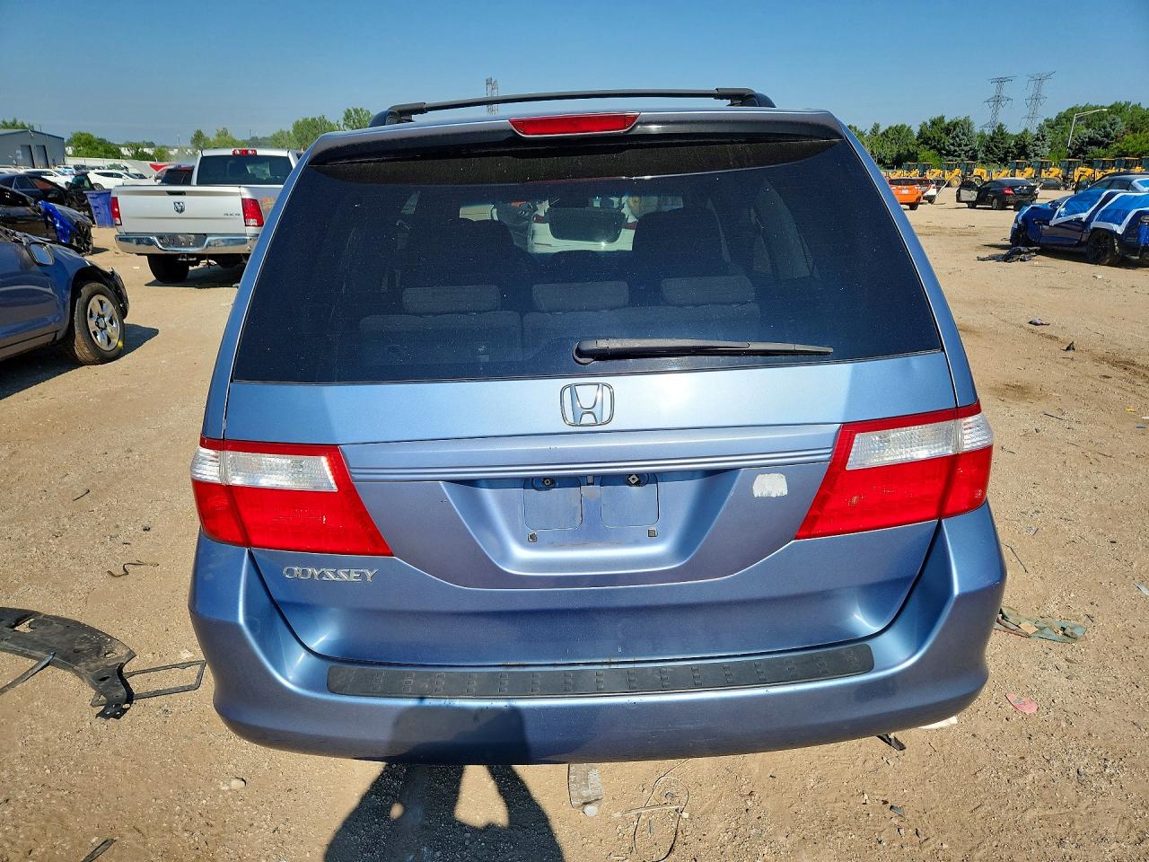2007 Honda Odyssey Ex Blue vin: 5FNRL38487B031967