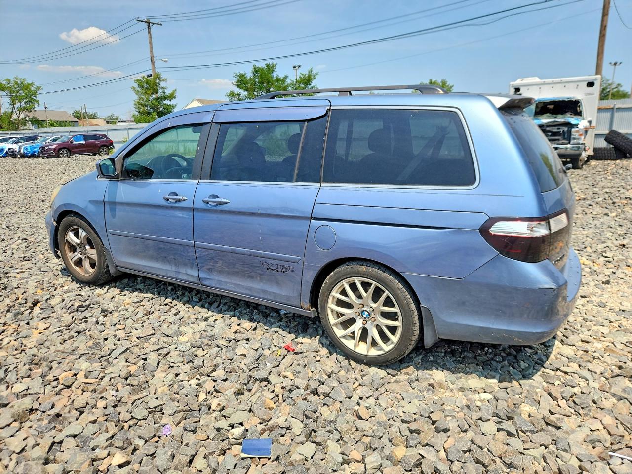 2007 Honda Odyssey Ex Blue vin: 5FNRL38487B032696