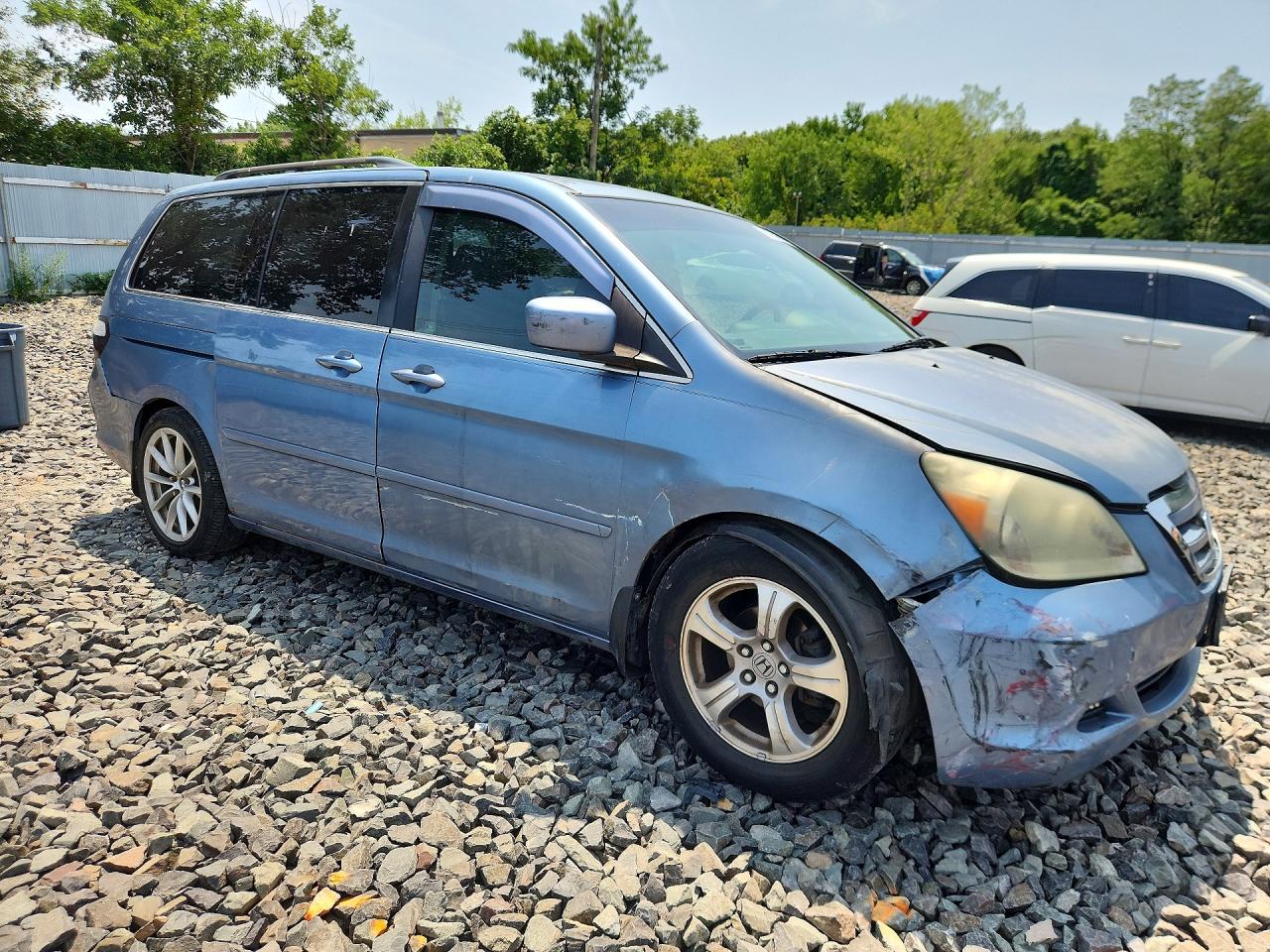 2007 Honda Odyssey Ex Blue vin: 5FNRL38487B032696