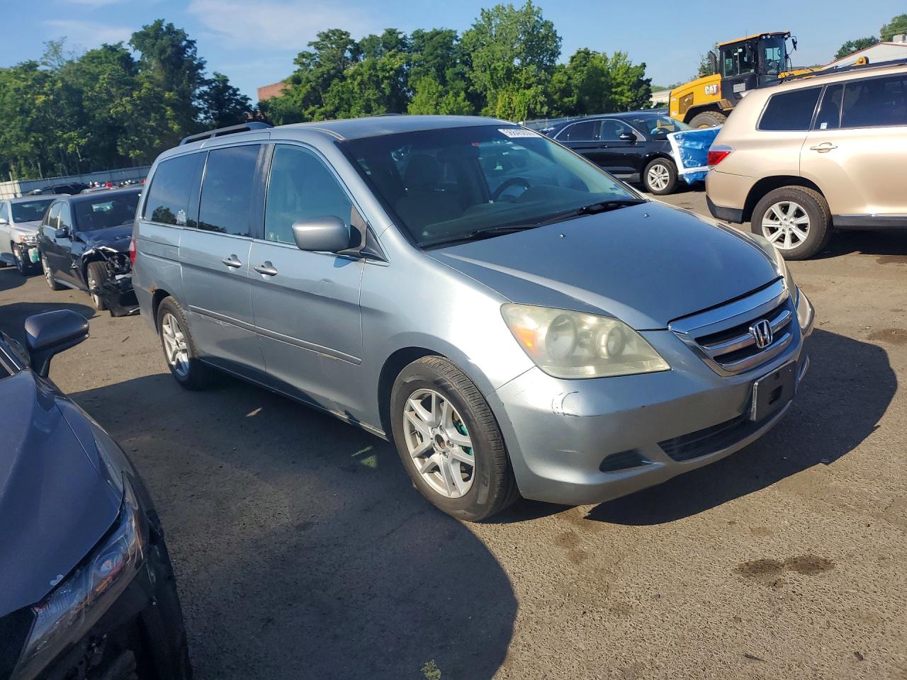 2007 Honda Odyssey Ex Gray vin: 5FNRL38487B037266