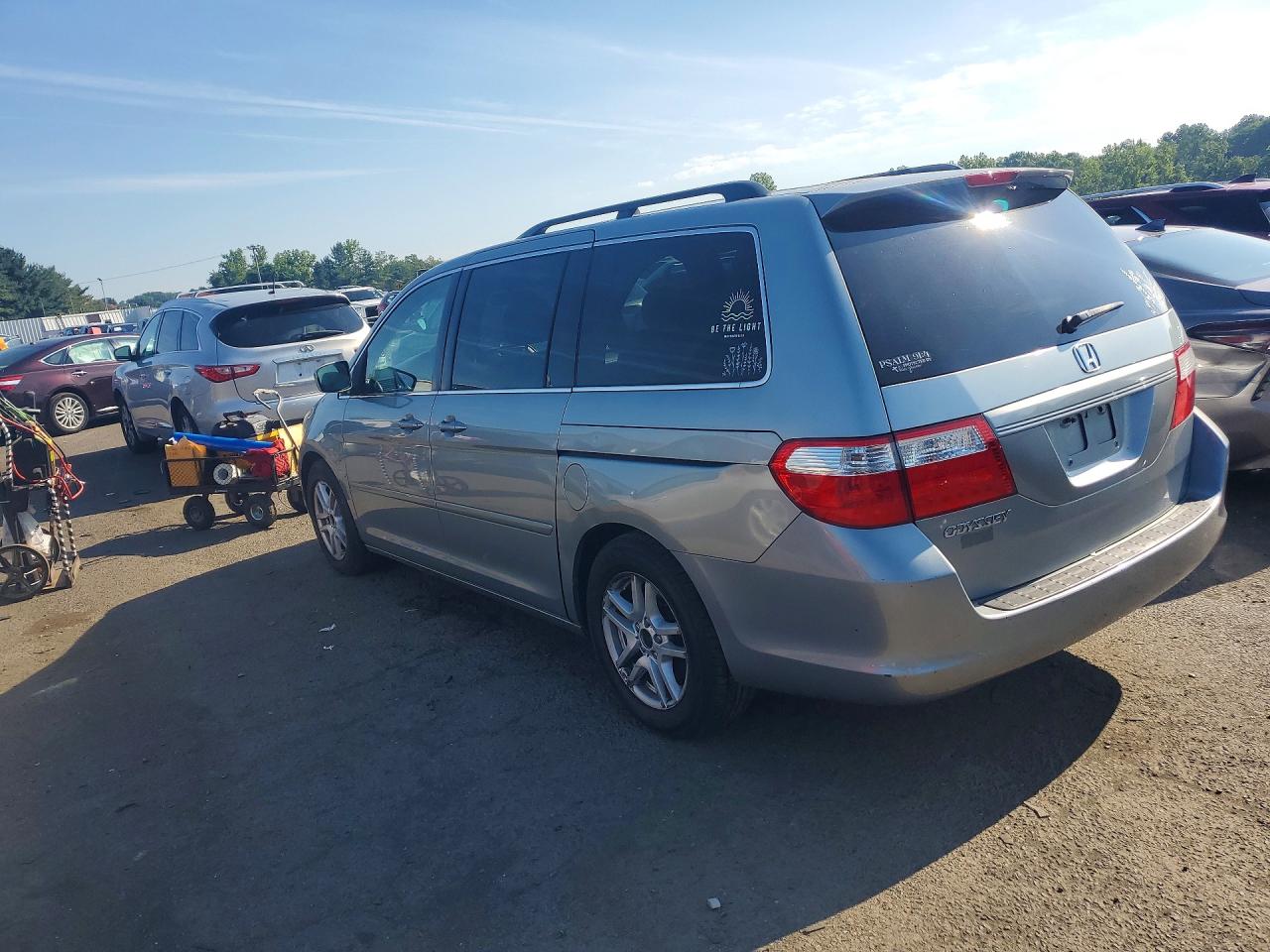 2007 Honda Odyssey Ex Gray vin: 5FNRL38487B037266
