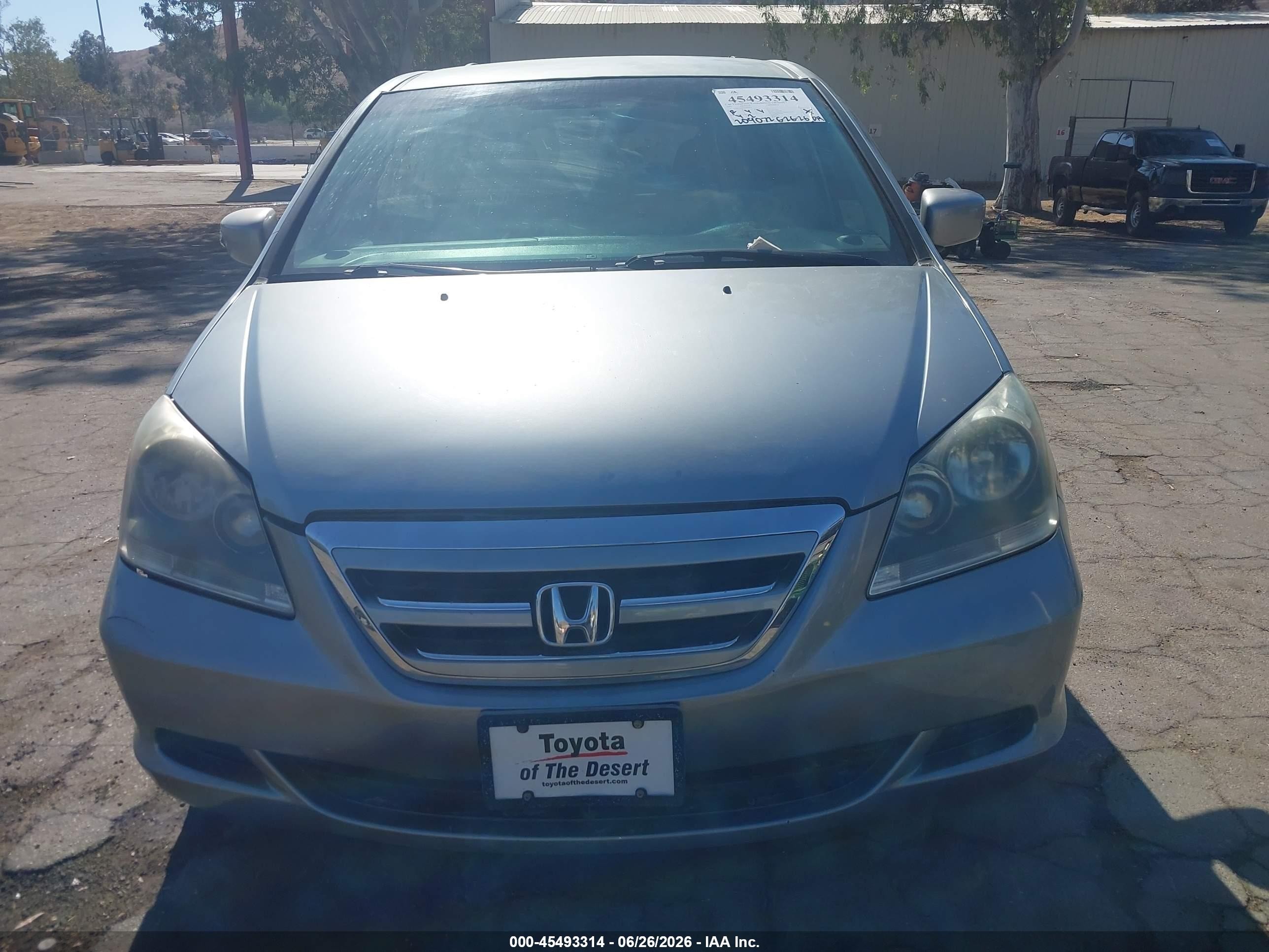 2007 Honda Odyssey Ex Silver vin: 5FNRL38487B039857