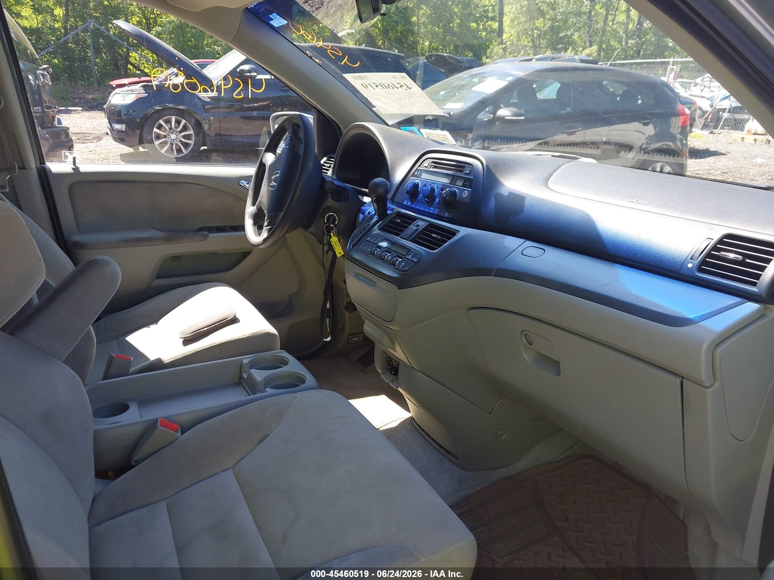 2007 Honda Odyssey Ex Blue vin: 5FNRL38487B044024
