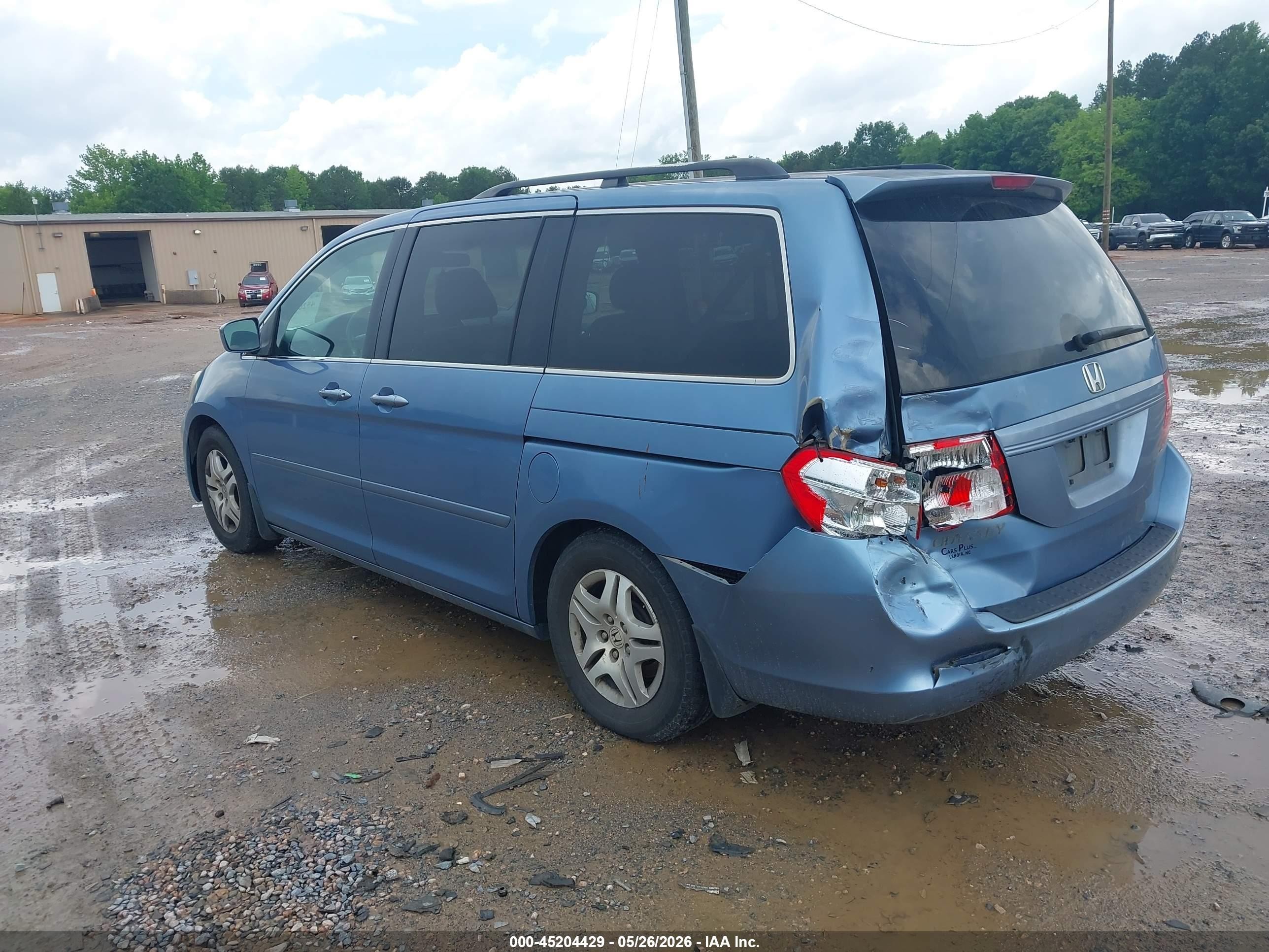 2007 Honda Odyssey Ex Blue vin: 5FNRL38487B048137