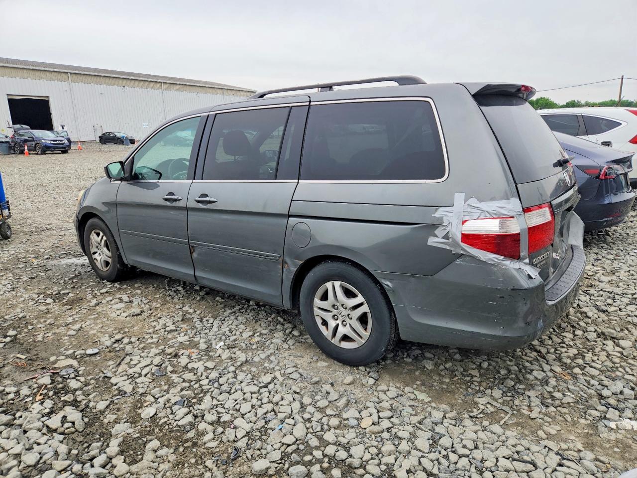 2007 Honda Odyssey Ex Gray vin: 5FNRL38487B436422