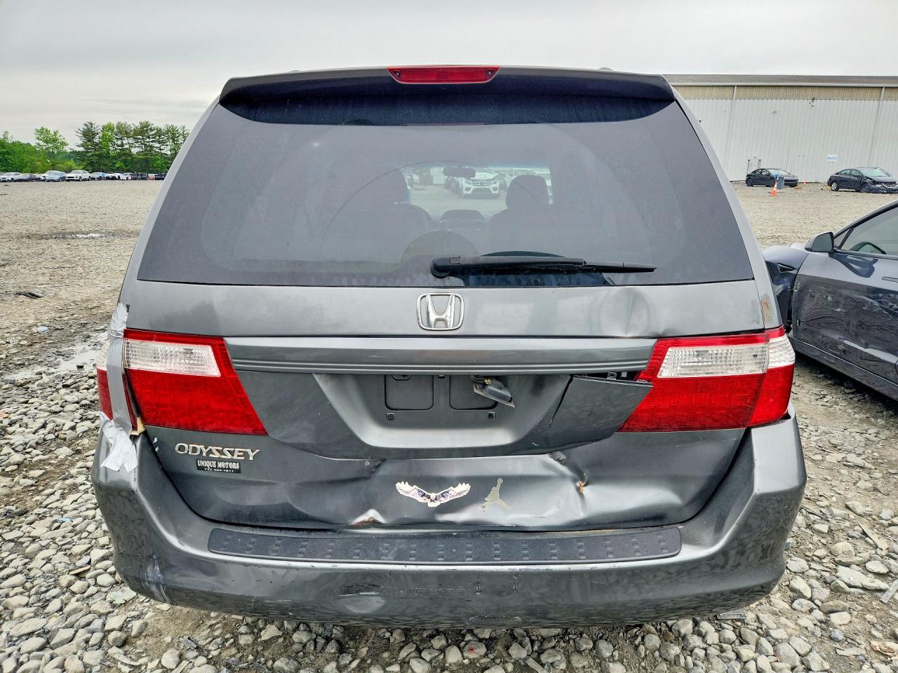 2007 Honda Odyssey Ex Gray vin: 5FNRL38487B436422