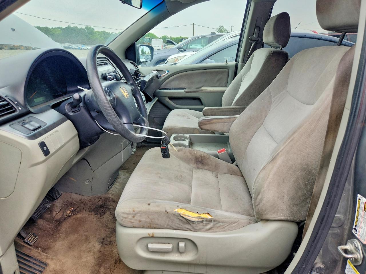 2007 Honda Odyssey Ex Gray vin: 5FNRL38487B436422